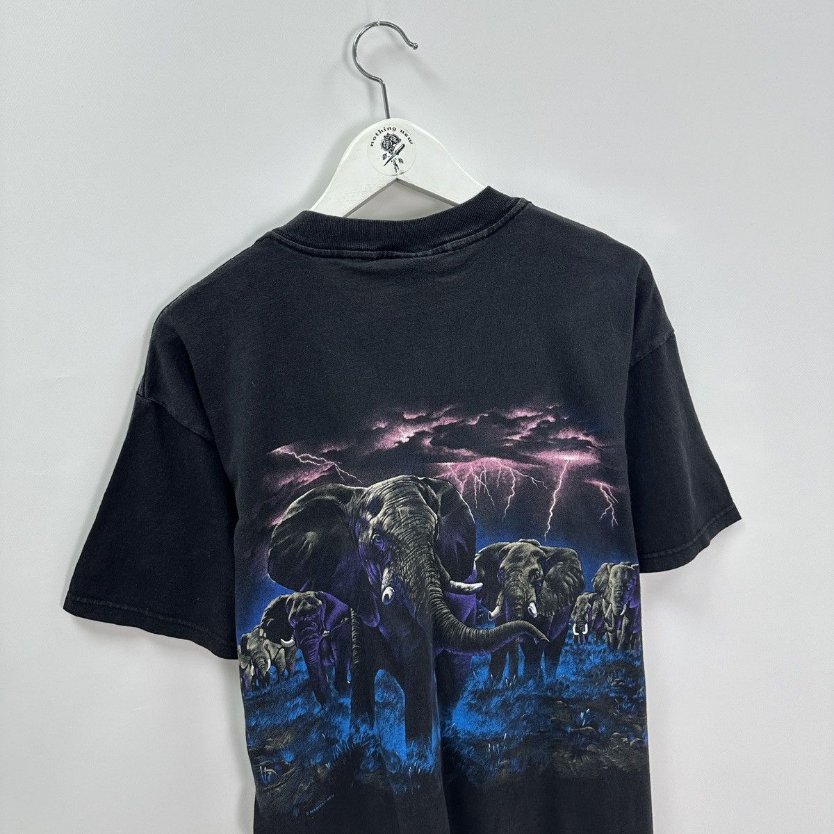 Habitat Vintage 90s Habitat Elephants Lighting Aop tee y2k rare og Size US L / EU 52-54 / 3 - 8 Thumbnail