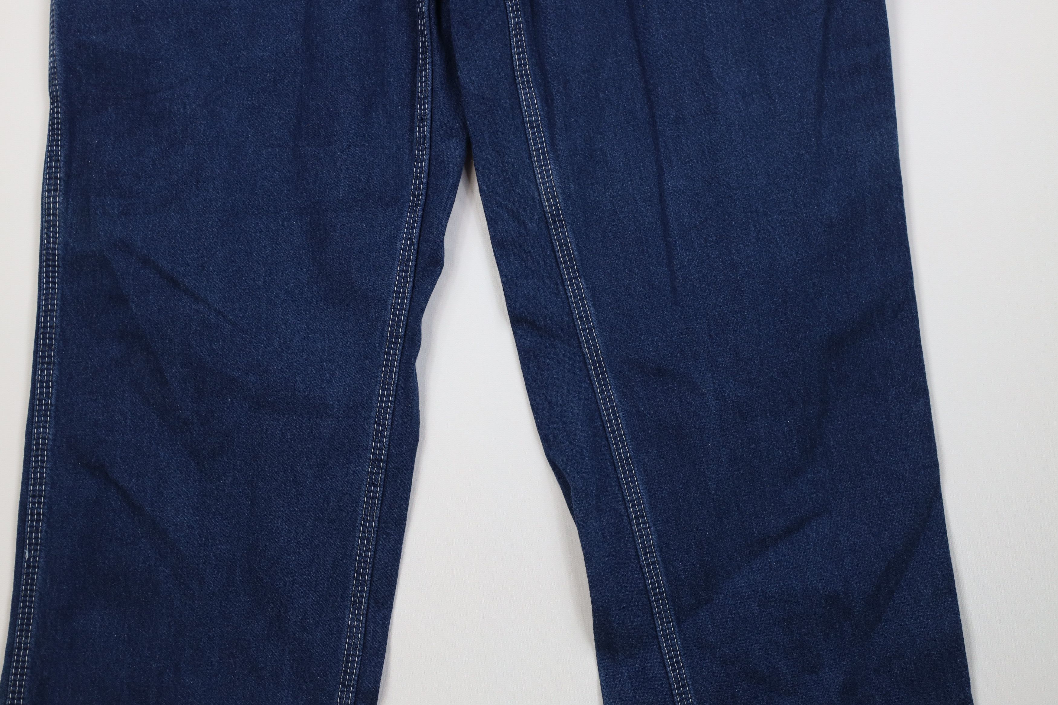 Carhartt Vintage Carhartt Wide Leg Dungaree Denim Jeans Blue Cotton Size US 38 / EU 54 - 4 Thumbnail