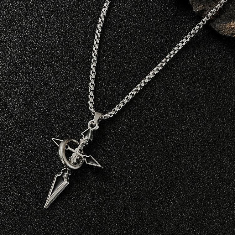 Japanese Brand Cross pendant men's necklace men's fashion brand Size ONE SIZE - 1 Thumbnail