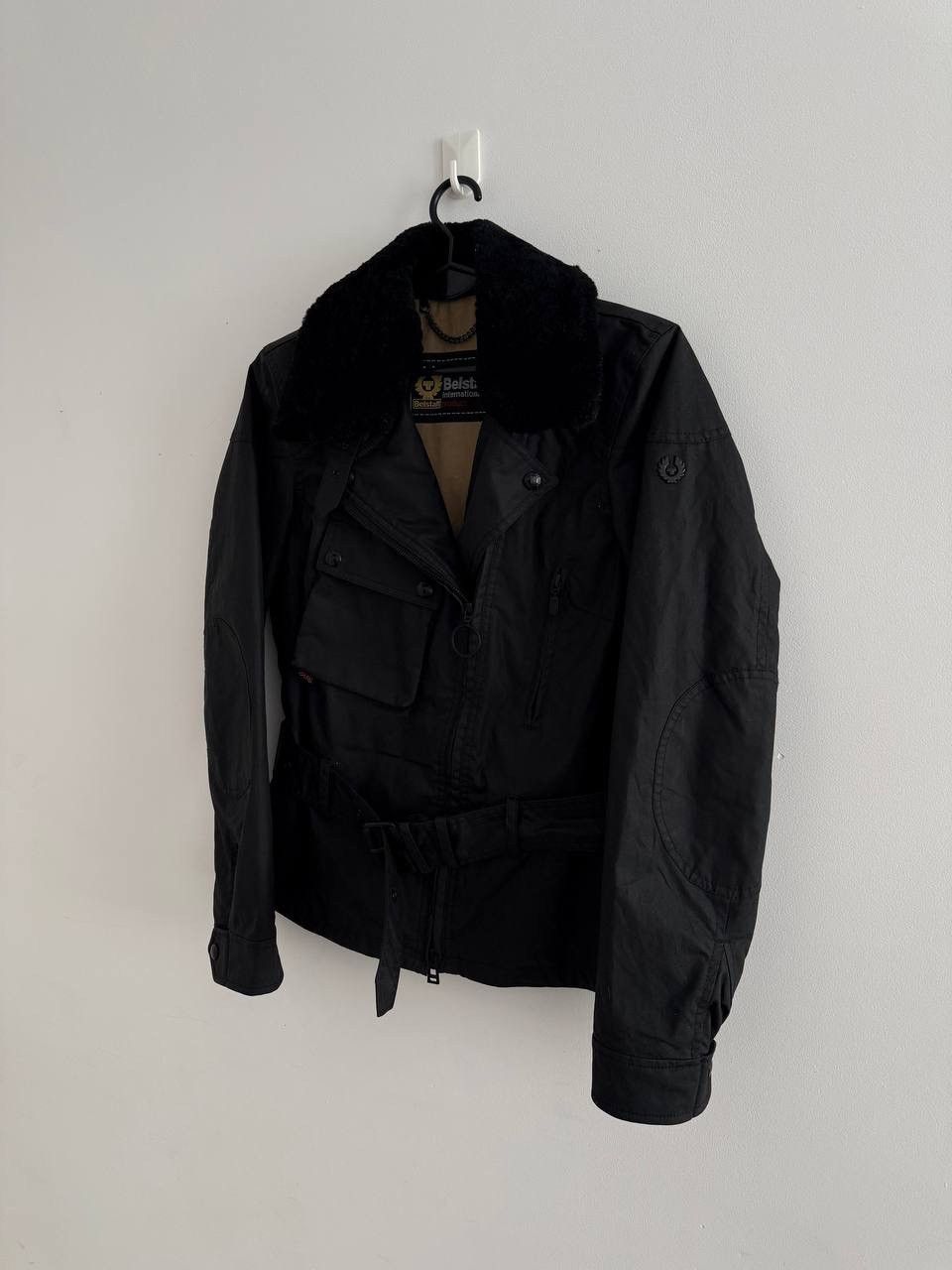 Belstaff Belstaff Black Wax Asymmetric Avant Garde Japanese Jacket Size XS / US 0-2 / IT 36-38 - 2 Thumbnail