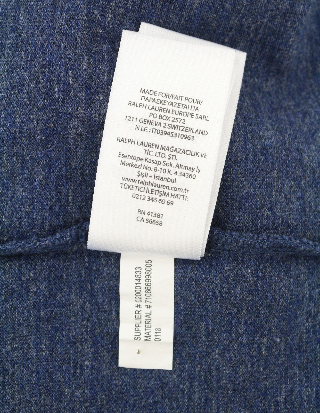 Ralph Lauren CUSTOM SLIM FIT XS Melange Embroidered Logo 87909 Size US XS / EU 42 / 0 - 12 Thumbnail