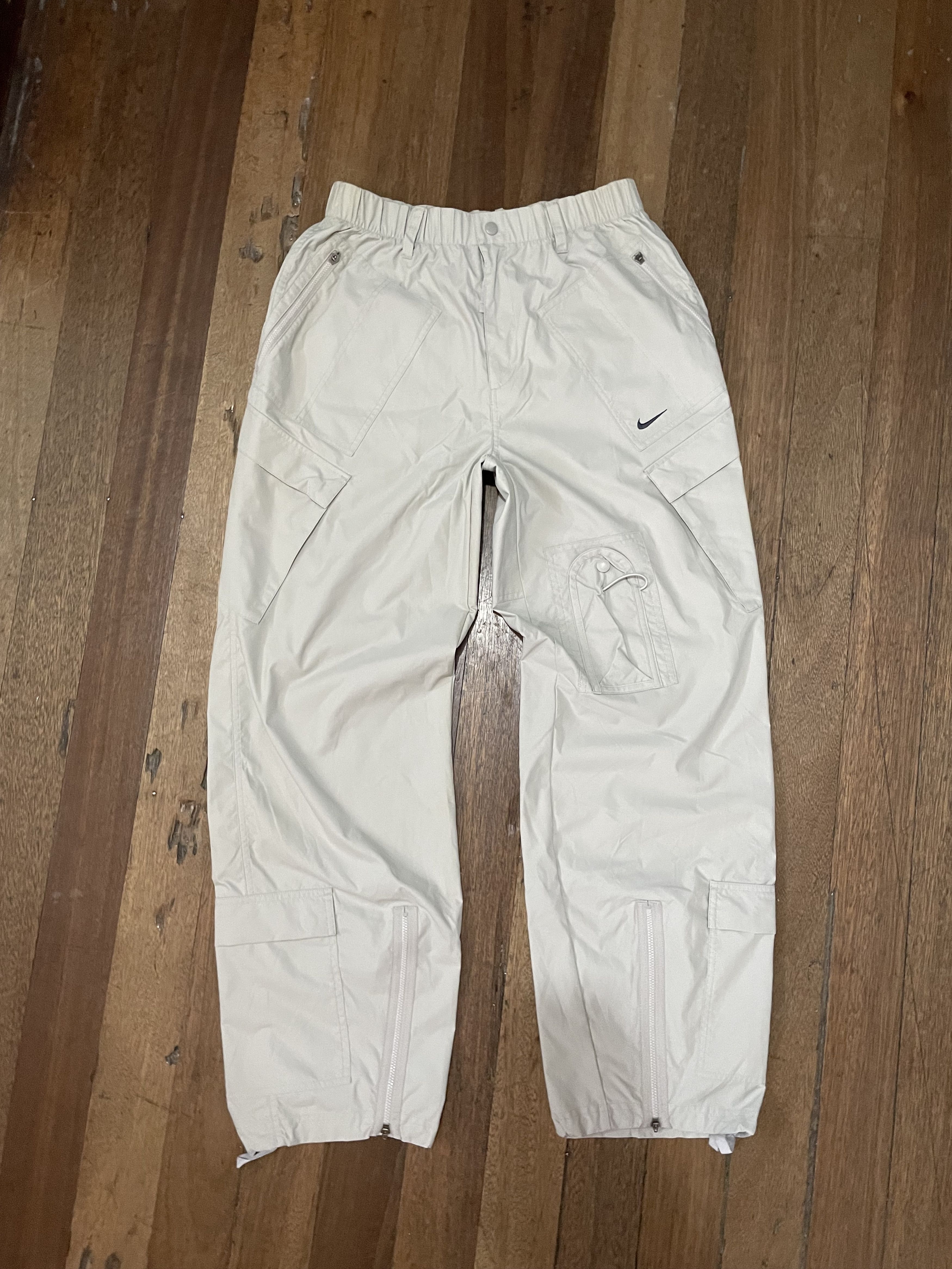 image of Nike Tech Cargo Pants - Y2K -Vintage in Cream, Men's (Size 30)