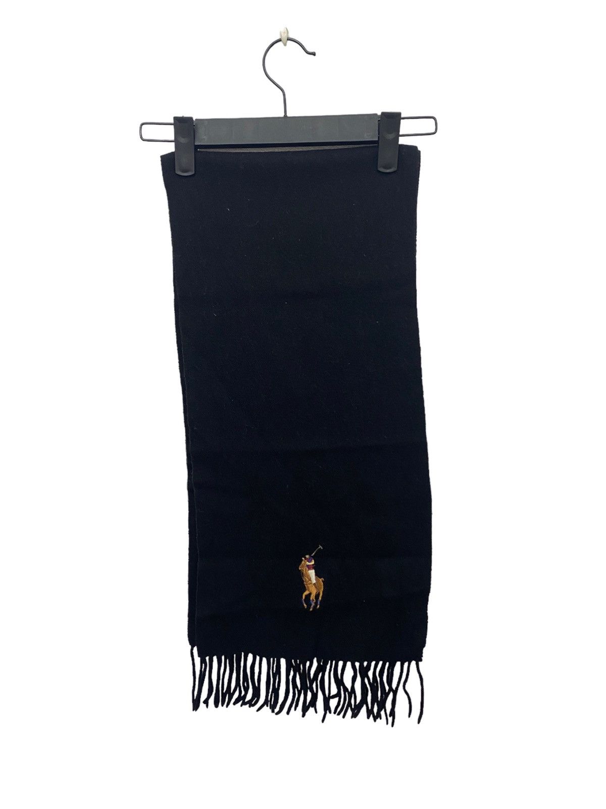 Polo Ralph Lauren Vintage POLO RALPH LAUREN embroidered muffler scarf Size ONE SIZE - 1 Thumbnail