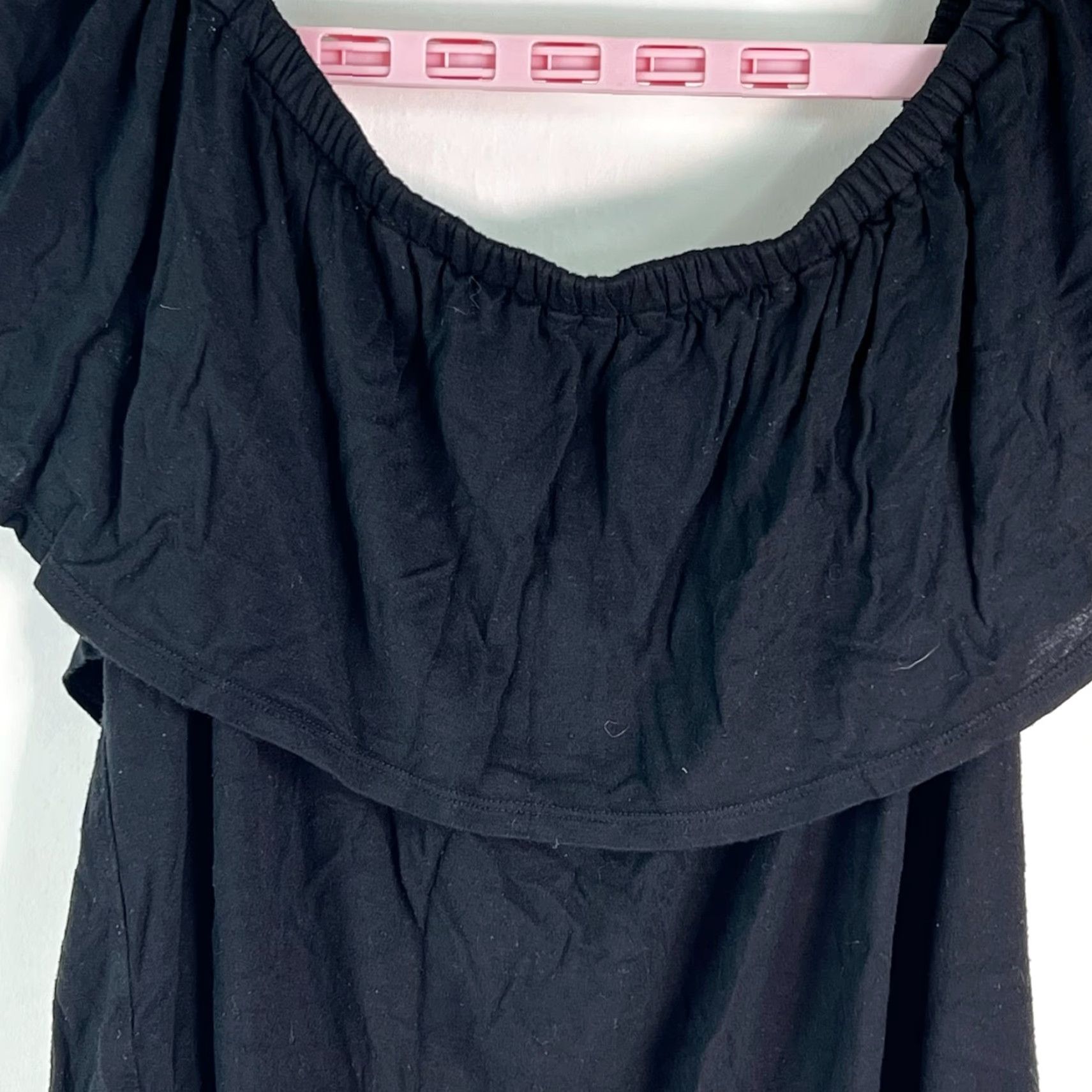 Vintage **Black Womens XL Boat Neck Pullover Blouse Top** User: Black Womens XL Boat Neck Pullover Blouse Top Size XL Size XL / US 12-14 / IT 48-50 - 2 Thumbnail