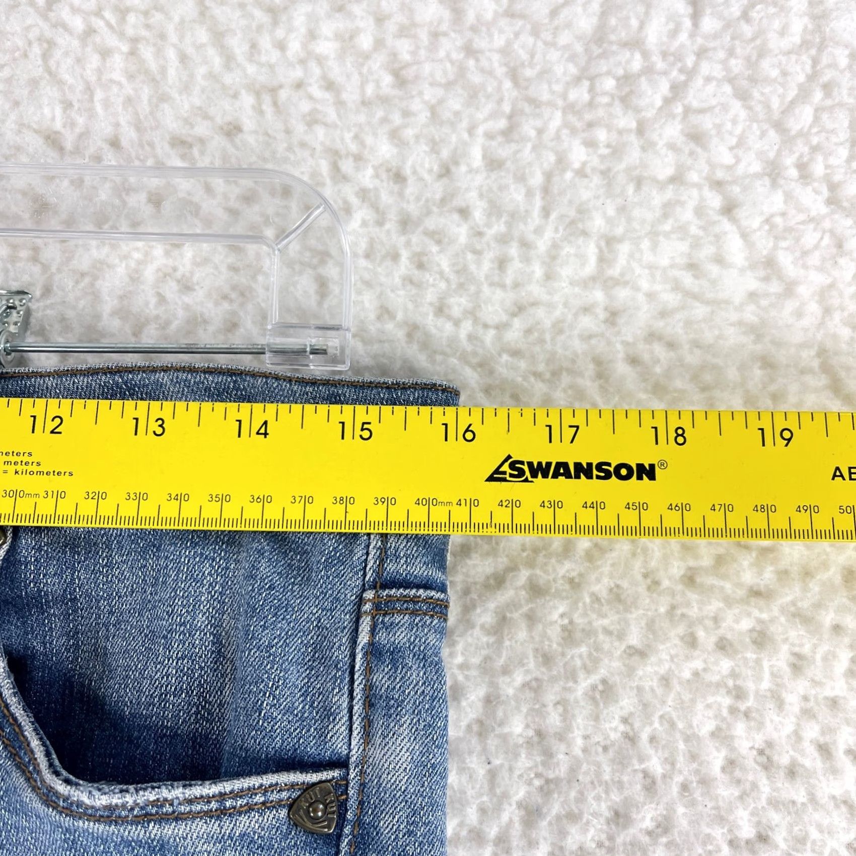 Vintage KUT from the Kloth Jeans Womens Size 6 Blue Denim Straight Leg Mid-Rise Casual Size 28" / US 6 / IT 42 - 7 Thumbnail