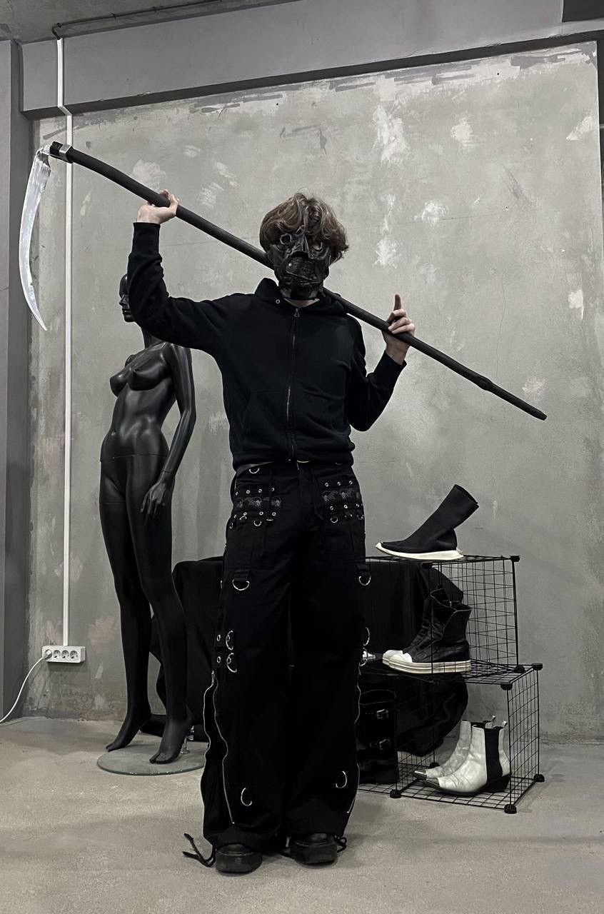 Tripp NYC Mercy Goth Bondage Pants Size 32" / US 10 / IT 46 - 2 Thumbnail