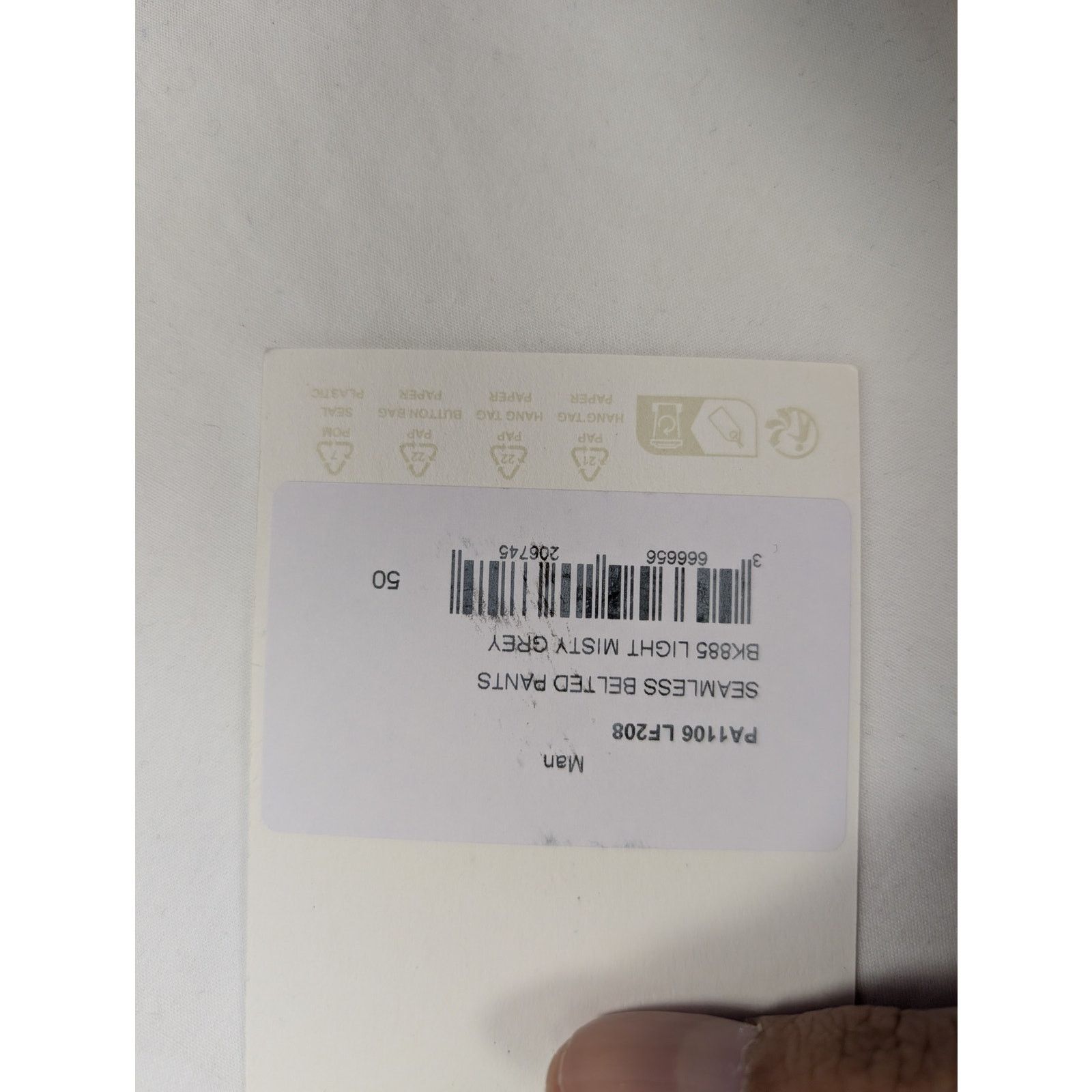 Lemaire o1rshd1 CC20 Seamless Belted Pants in Light Misty Grey Size US 34 / EU 50 - 13 Thumbnail