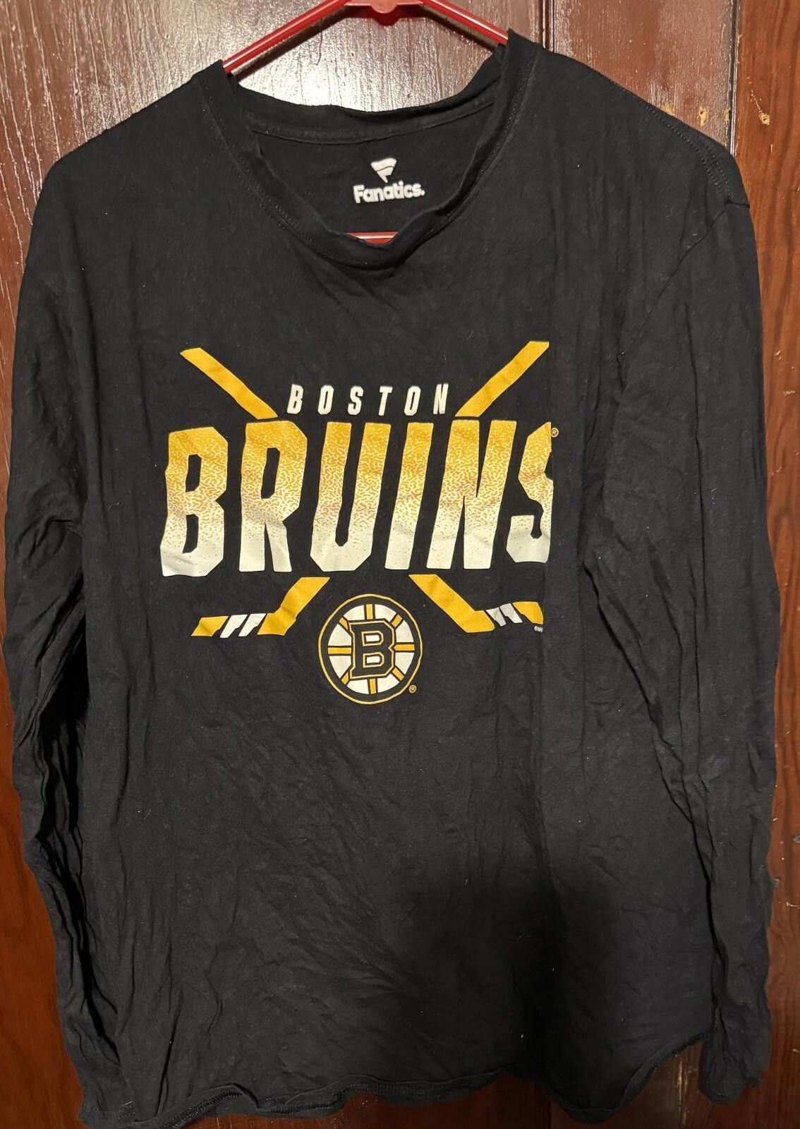 Other BOSTON BRUINS Fanatics Long Sleeve Black Tee Men's Sz L Size ONE SIZE - 1 Thumbnail