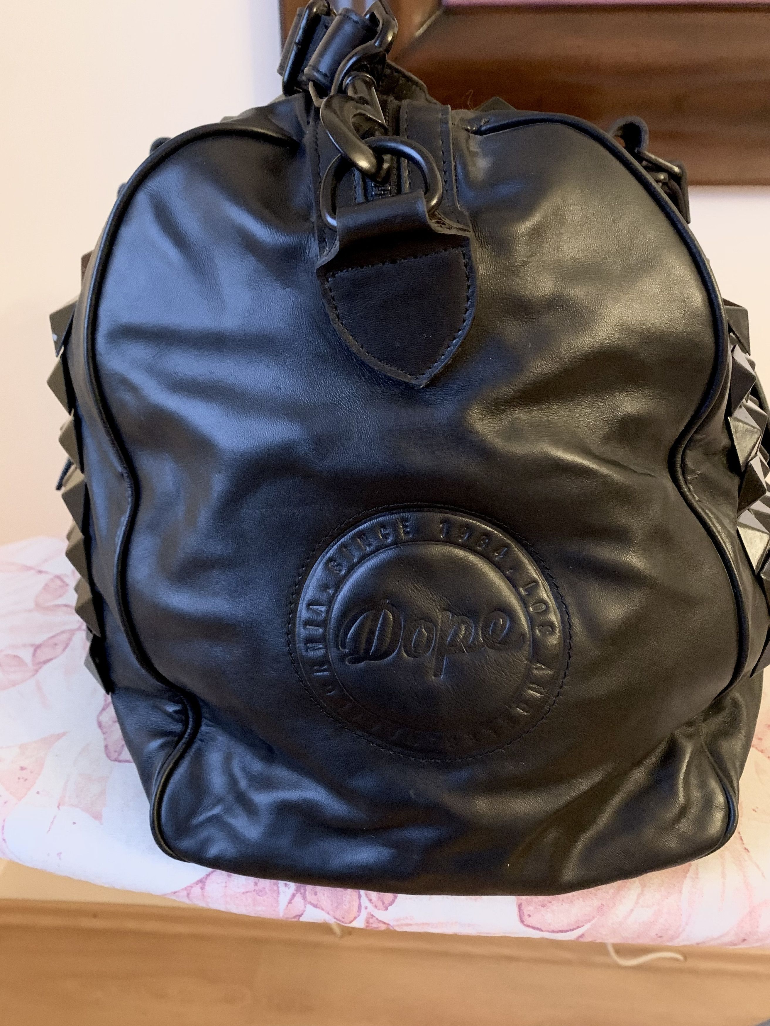 Stampd Stampd LA Studded Leather Weekender Bag Black 1/50 Size ONE SIZE - 3 Thumbnail