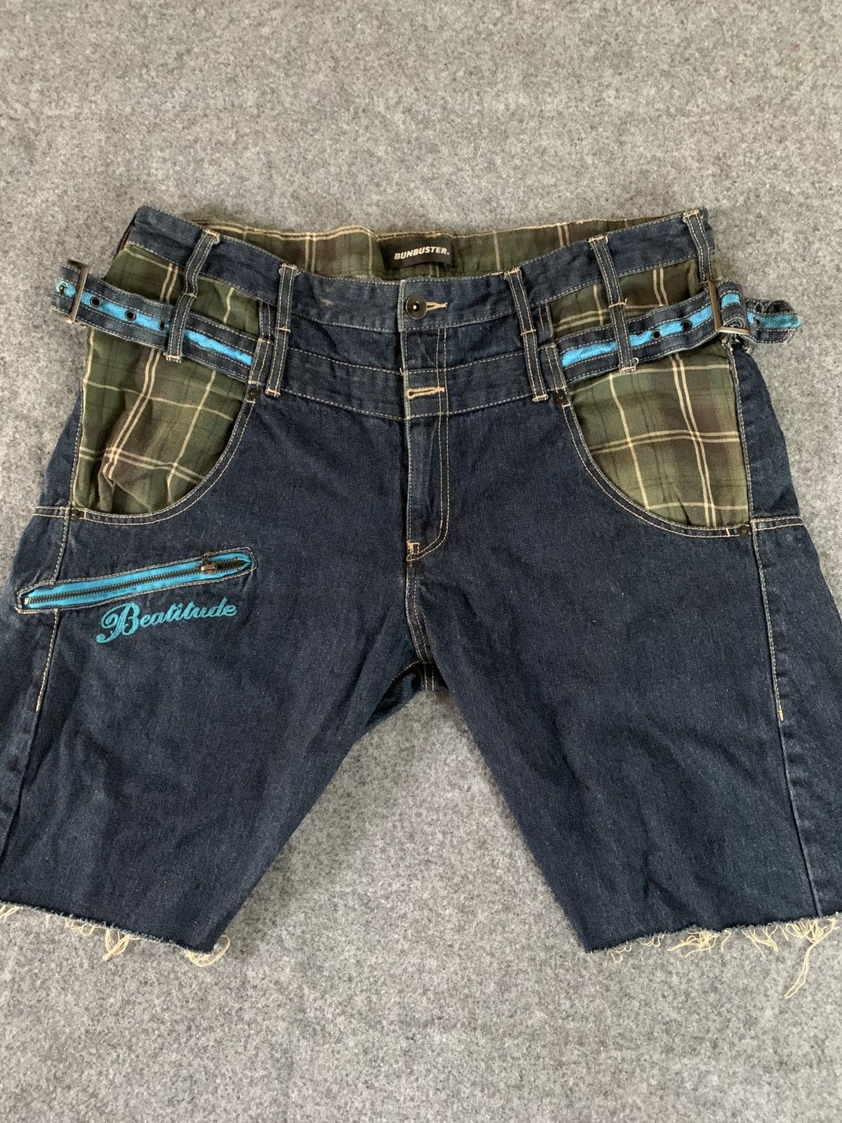 Japanese Brand Vintage Bunbuster Denim Size US 36 / EU 52 - 2 Thumbnail