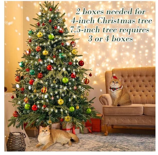 NBDN Nobrandedon Ornament Set, Shatterproof 44 PCS Set, Multi-Size Size ONE SIZE - 5 Thumbnail
