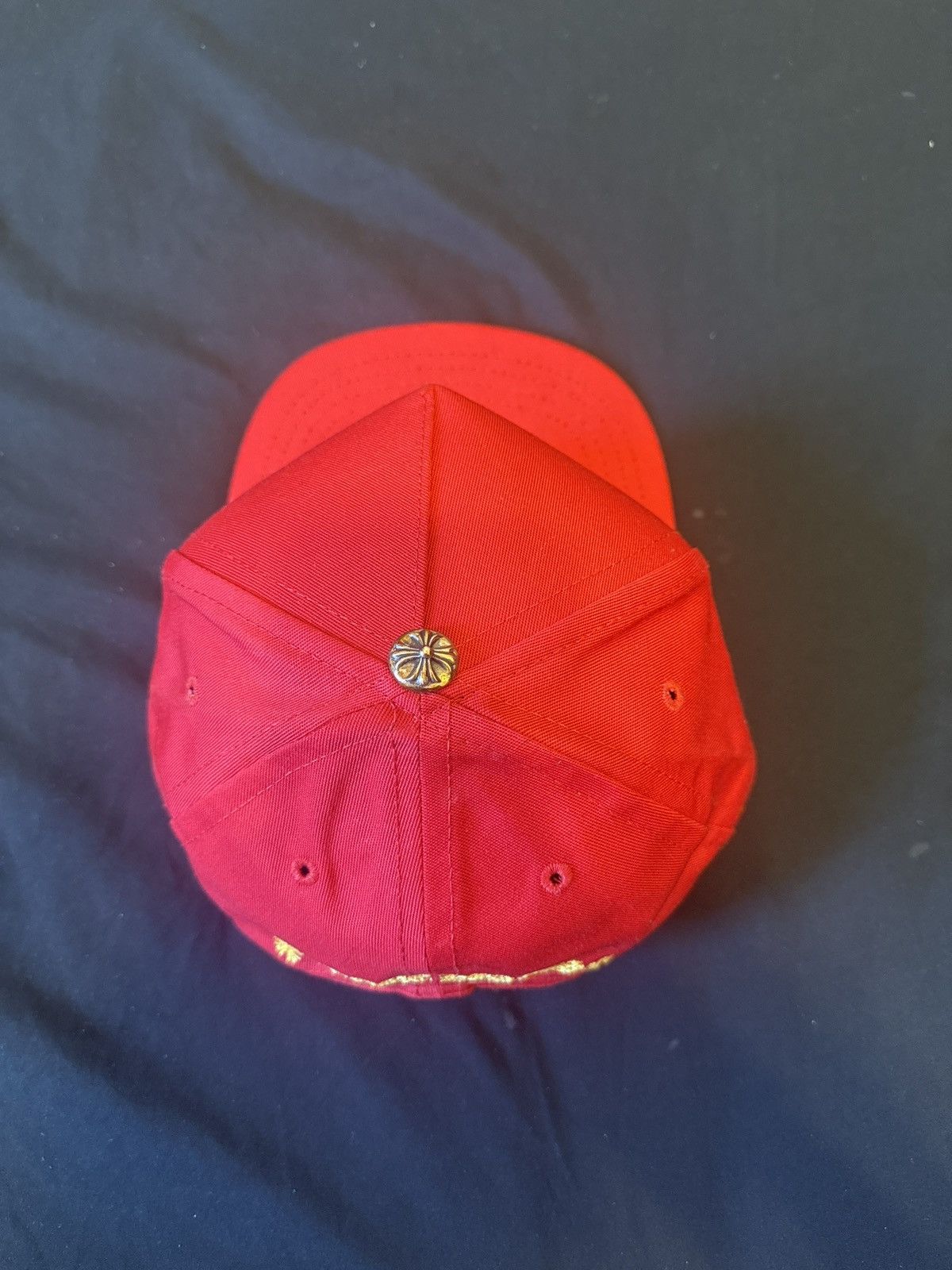 Chrome Hearts Chrome Hearts Red/Yellow CH Snapback Hat Size ONE SIZE - 3 Thumbnail