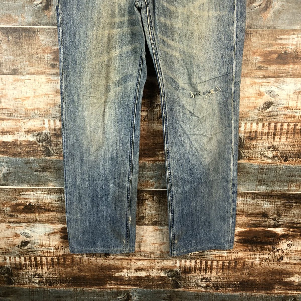 Japanese Brand DLL Navy Blue faded vintage Denim Pants #C206 Size US 32 / EU 48 - 6 Thumbnail