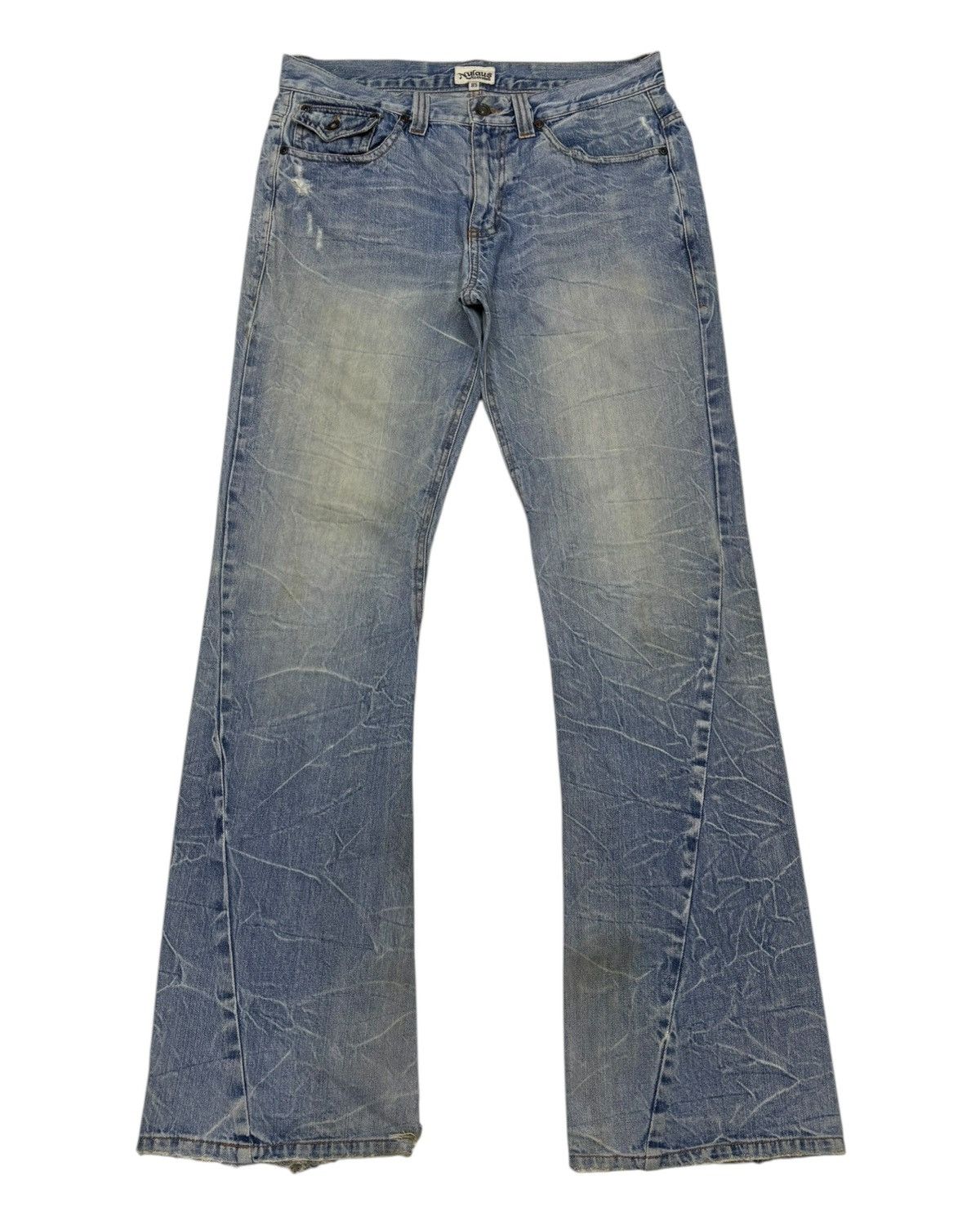 Hysteric Glamour FLARED🔥NYLAUS CLOTHING FLARED JEANS DISTRESSED DENIM JEANS Size US 34 / EU 50 - 7 Thumbnail