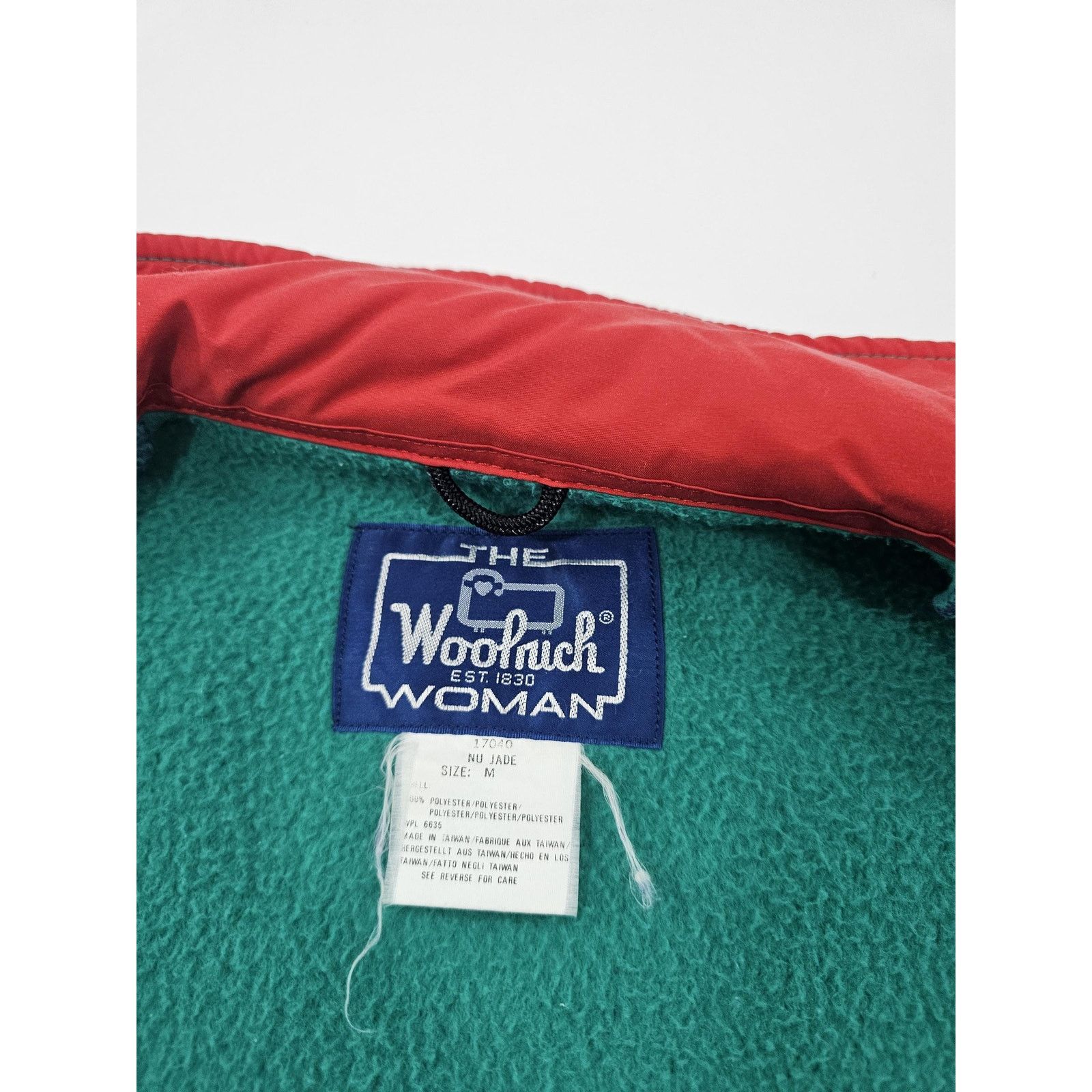 Woolrich Woolen Mills 90s Woolrich Fleece Jacket, Color Block, Womens Sz M Size M / US 6-8 / IT 42-44 - 4 Thumbnail