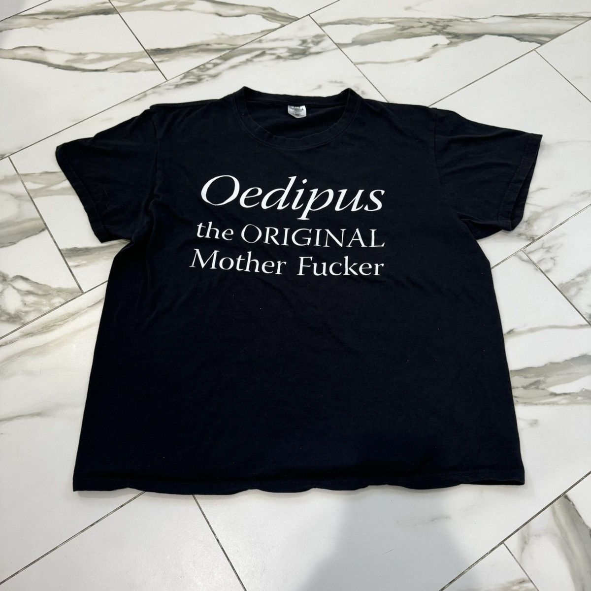 Vintage VINTAGE 90s OEDIPUS HUMOR TEE! Size US XL / EU 56 / 4 - 2 Thumbnail