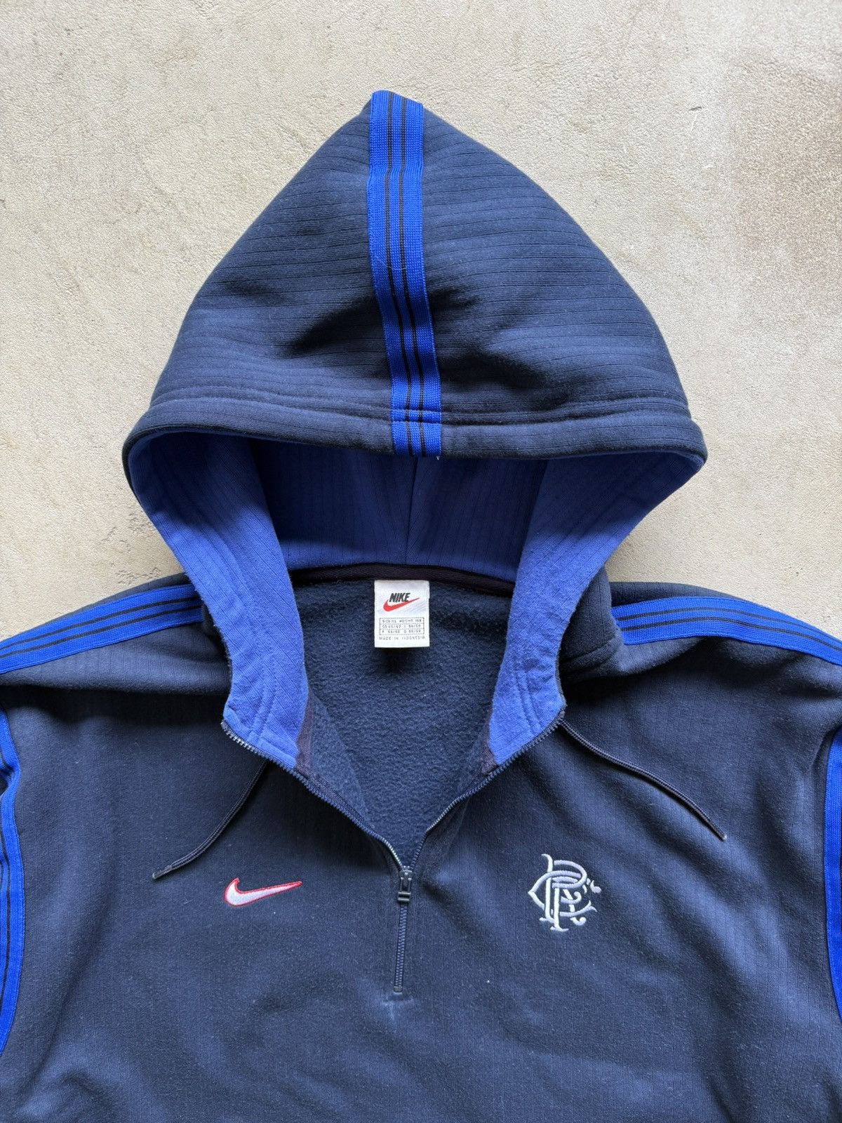 Nike Vintage 90s Nike Rangers FC Soccer Quarter Zip Sweatshirt Size US XL / EU 56 / 4 - 7 Thumbnail