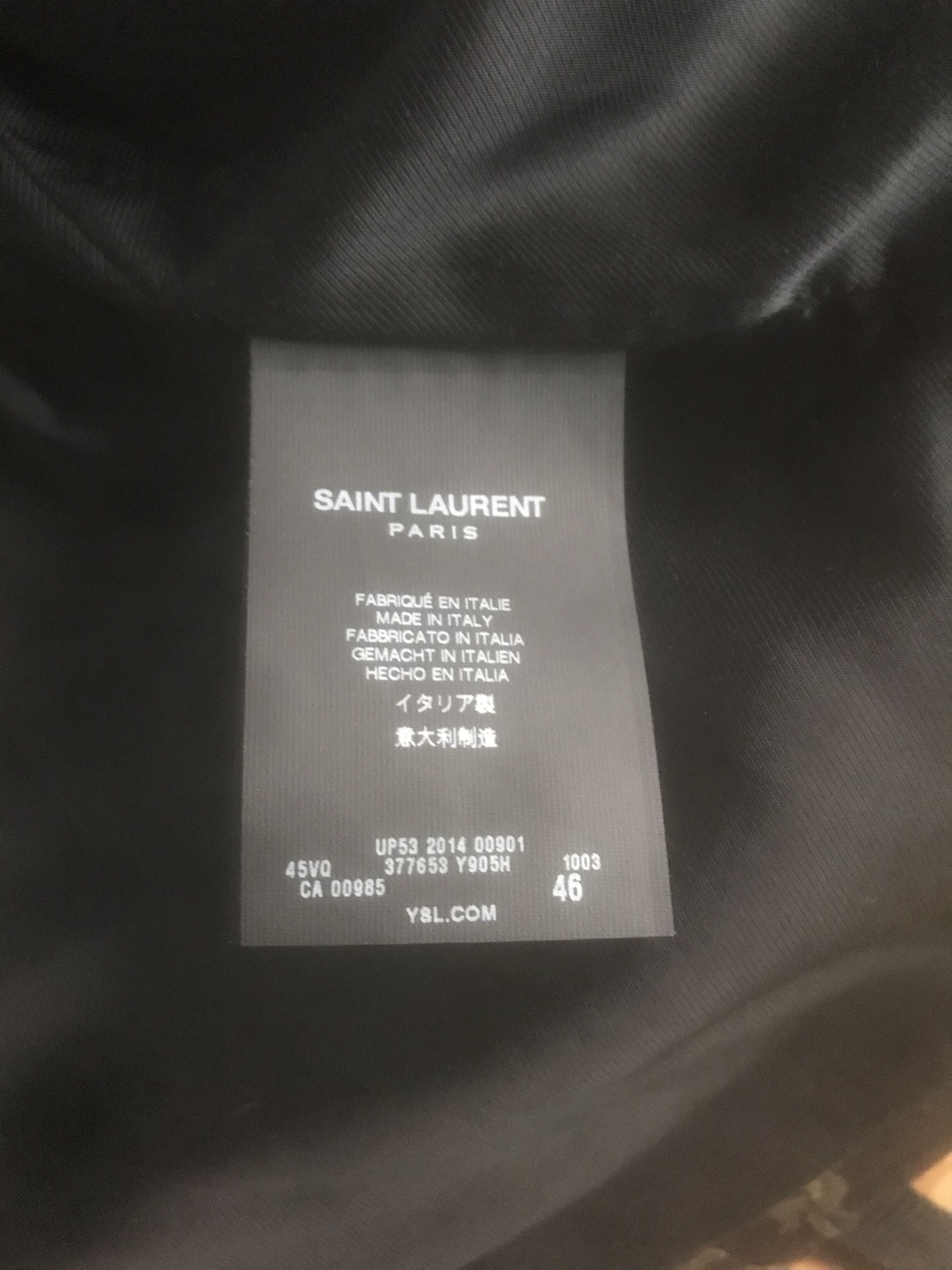 Hedi Slimane × Saint Laurent Paris Dragon Blouson Size US S / EU 44-46 / 1 - 8 Thumbnail