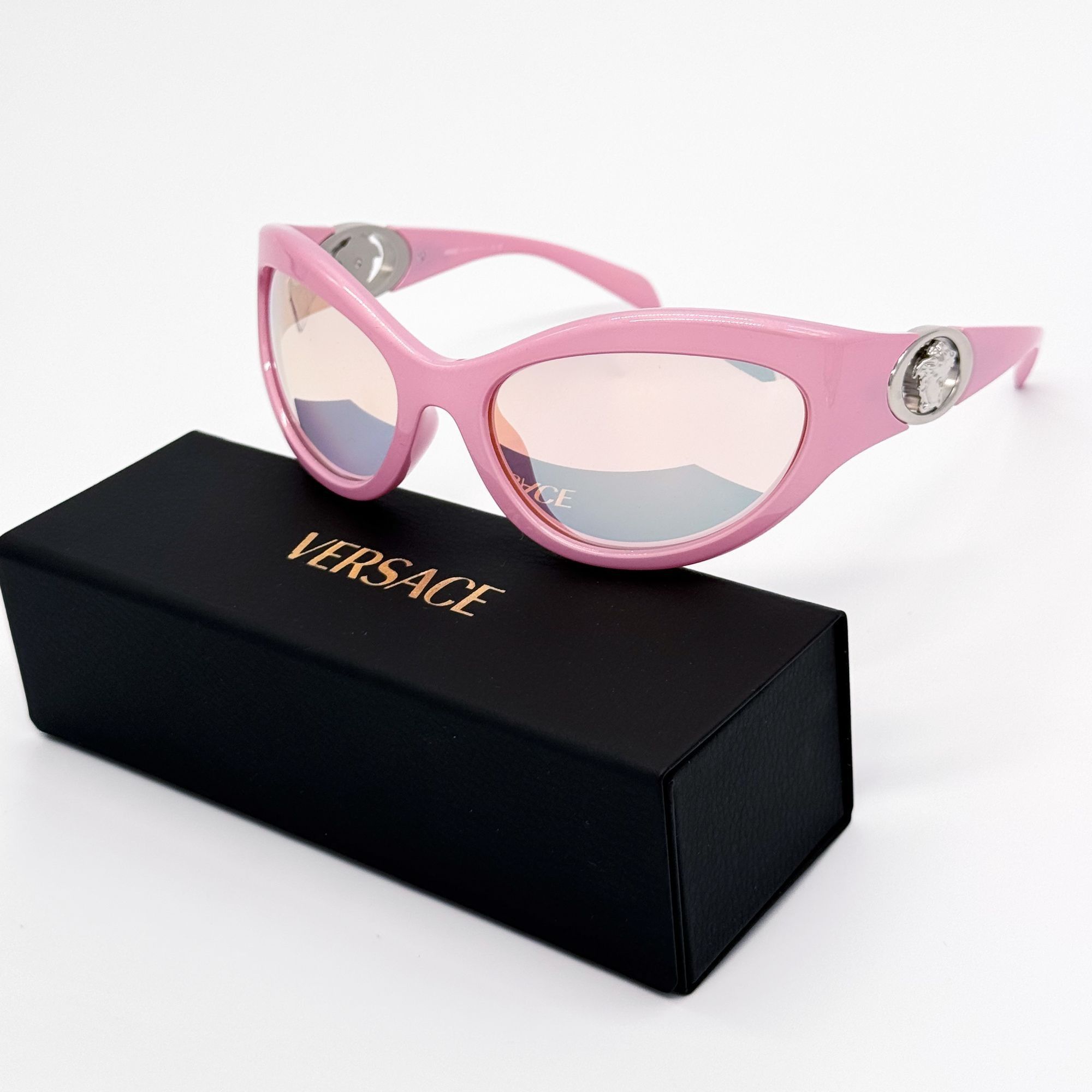 Versace NEW VE4485 5521/Z VERSACE PINK OVERSIZED SUNGLASSES VERSACE Size ONE SIZE - 2 Thumbnail