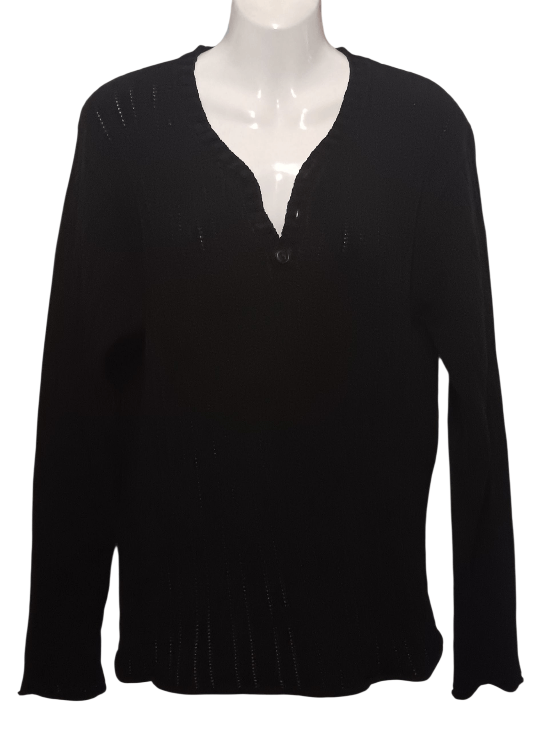 Japanese Brand LOUIS CHAVLON QUARTER BUTTON LONG SLEEVE SHIRT Size M / US 6-8 / IT 42-44 - 1 Thumbnail