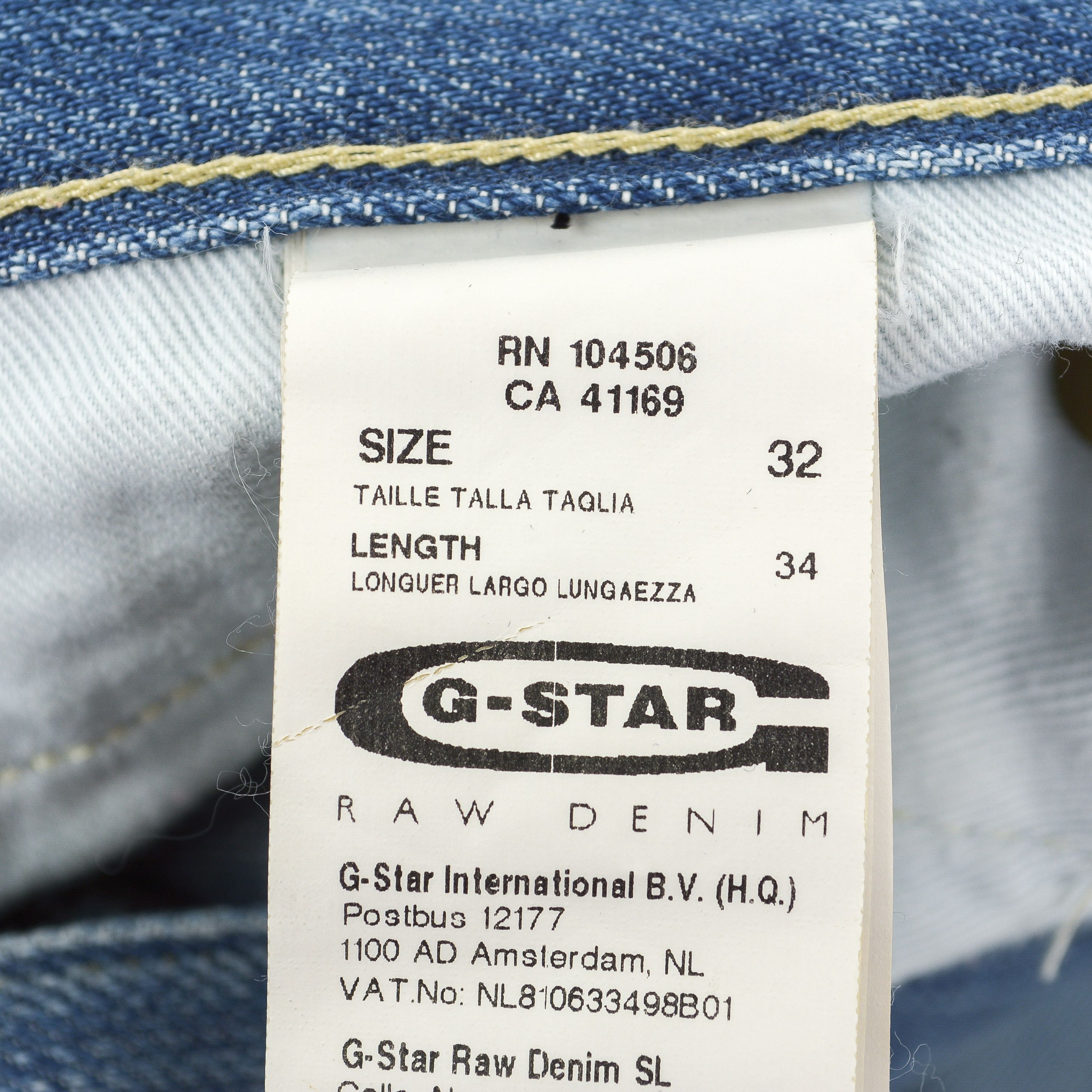 G-Star Blade Pant Slim Mens W32 L34 Jeans Denim Trousers blue Size US 32 / EU 48 - 4 Thumbnail