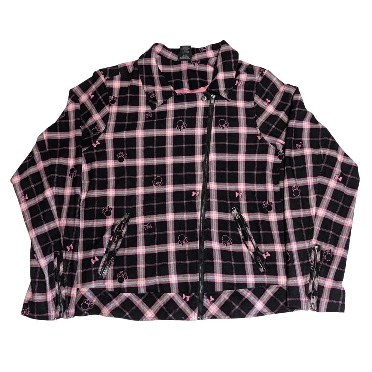 Disney Torrid x Disney Minnie Mouse Ponte Moto Jacket Women 4 USED Size S / US 4 / IT 40 - 5 Thumbnail