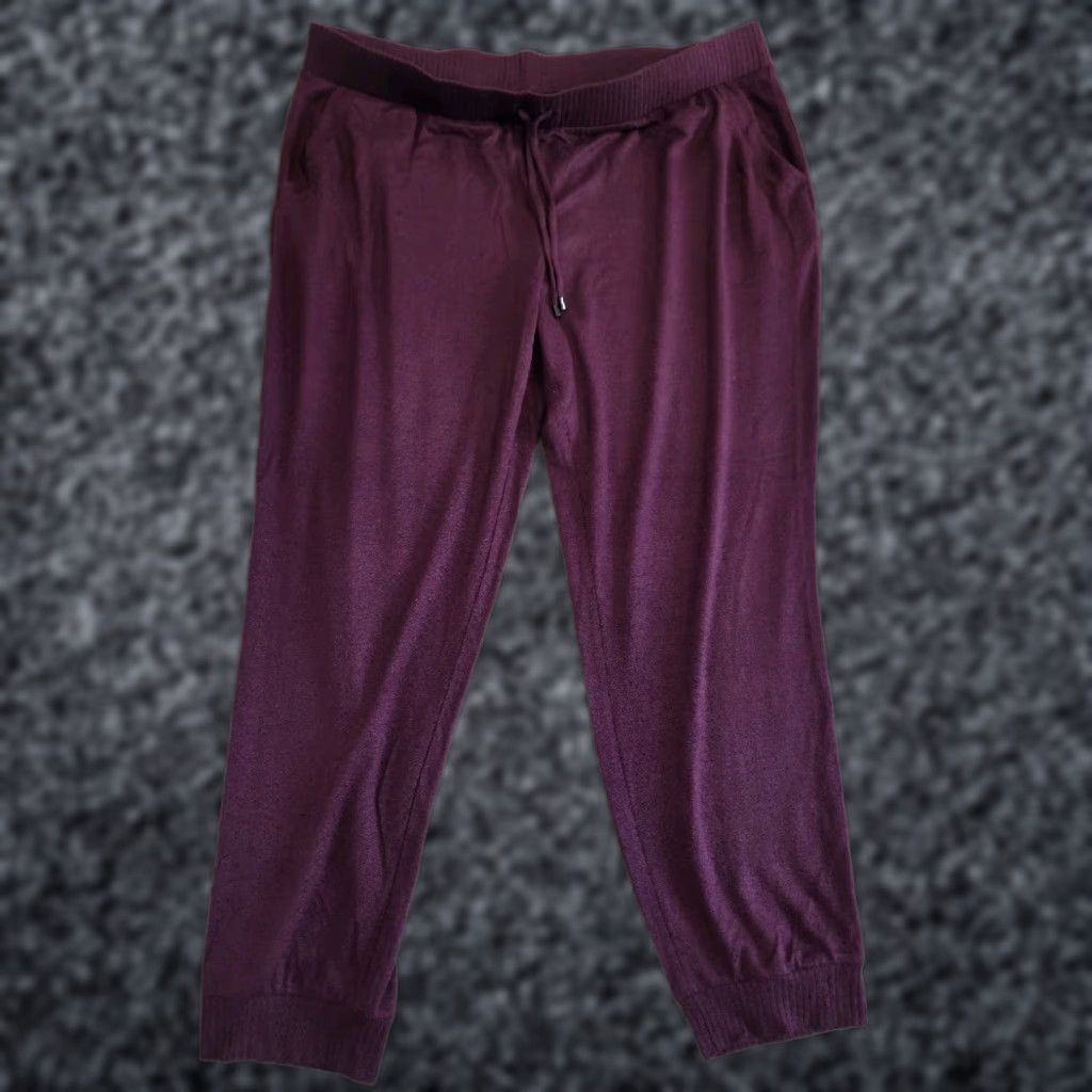 Chico's Zenergy Pants Women XXL-20 Cranberry Spice Jogger Soft Essentials