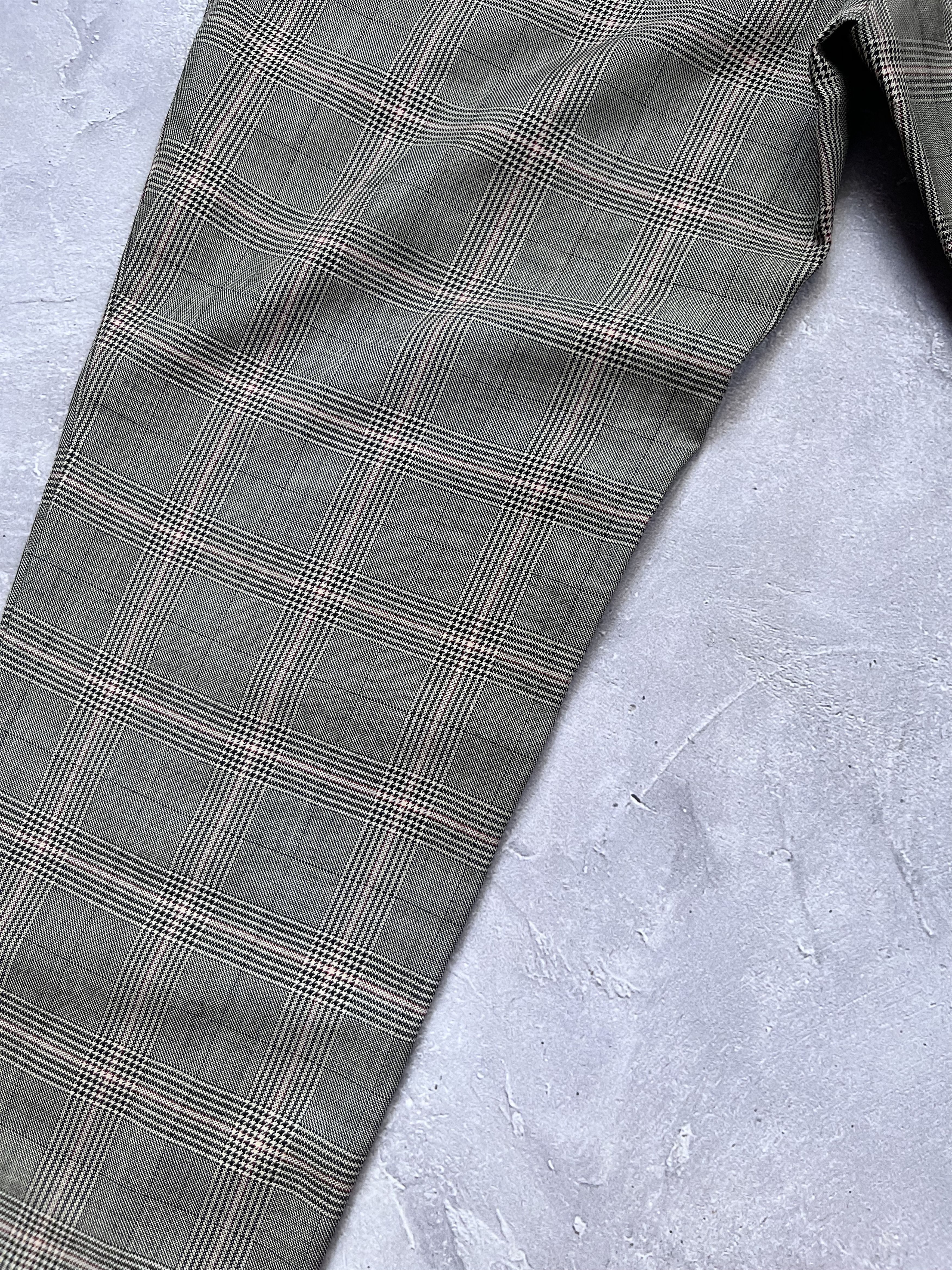 Gucci Gucci Tom Ford Era Silk/Wool Gray Check Trousers Pants Size 28" / US 6 / IT 42 - 19 Thumbnail