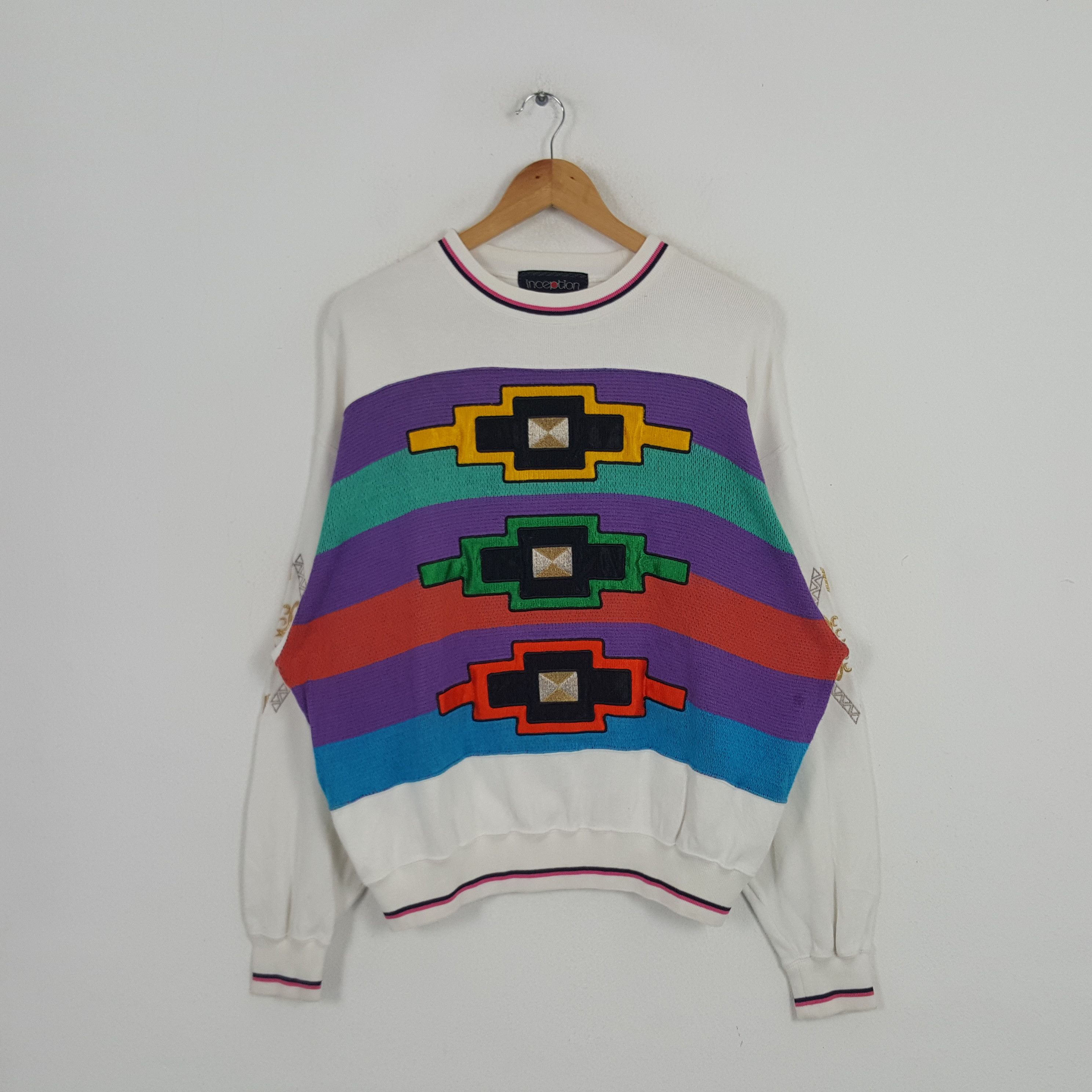 Vintage Vintage Inception Retro Bohemian Style Sweatshirt Size US L / EU 52-54 / 3 - 1 Thumbnail