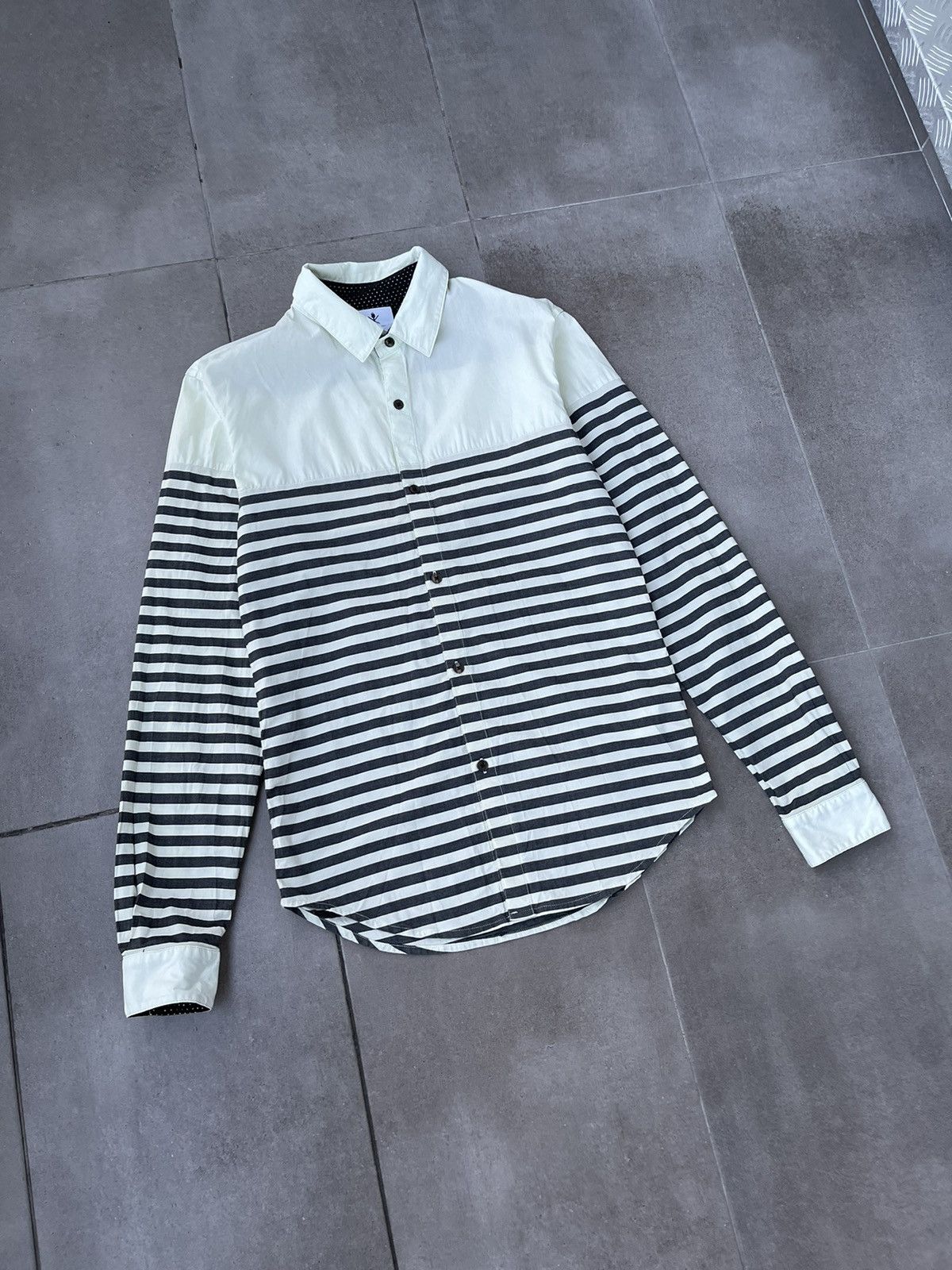 Opening Ceremony SS13 Adidas X Openning Ceremony Stripped Cream Shirt Size US M / EU 48-50 / 2 - 5 Thumbnail