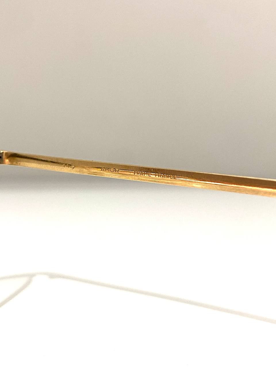 Other Amor France Gold Plated Brow Eyeglasses Vintage Size ONE SIZE - 9 Thumbnail