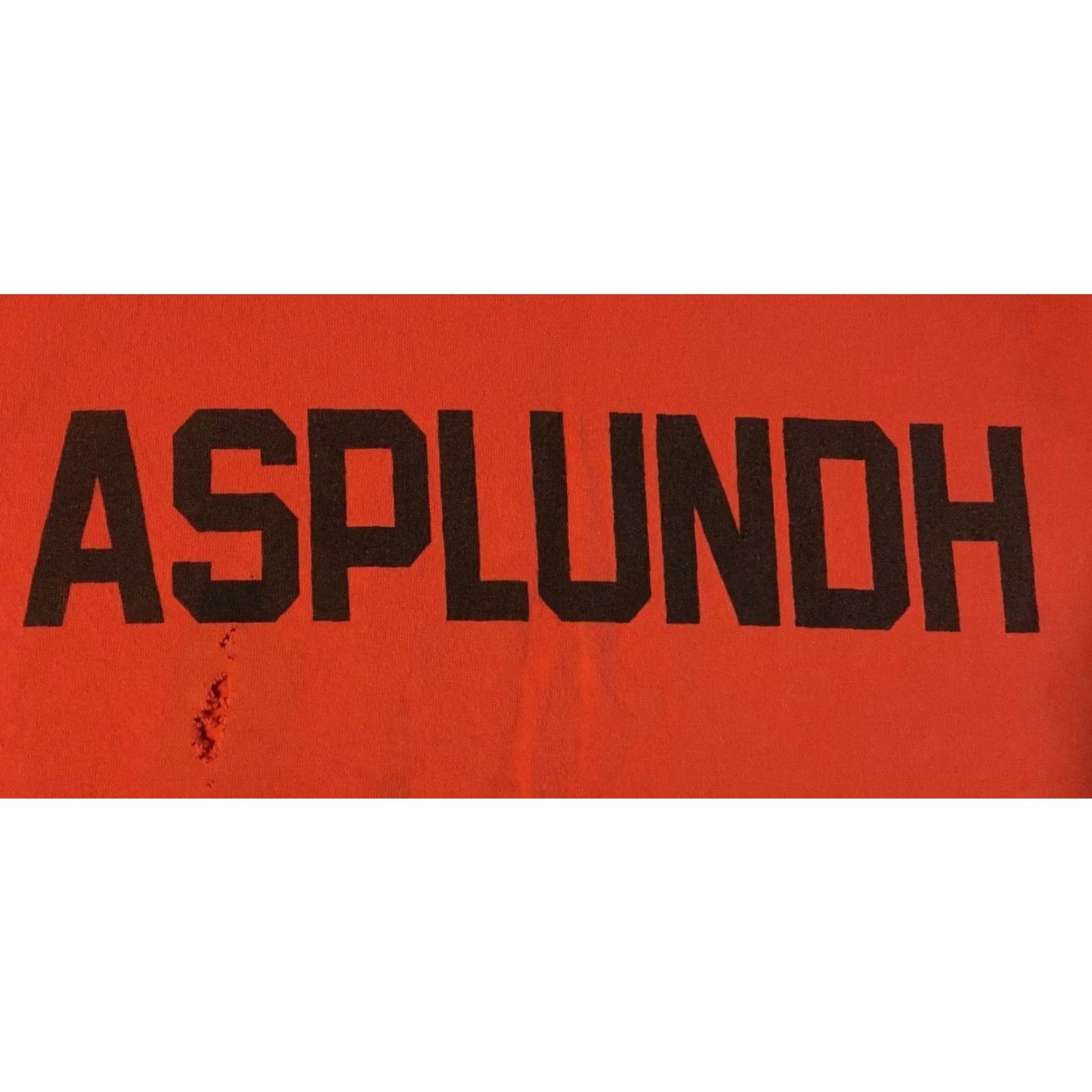 Vintage VINTAGE 90s Asplundh Tree Trimming Faded Distress Construction Shirt L Long Orange Grunge Trucker Mens T-Shirt USA 80s 90s Grunge Size US L / EU 52-54 / 3 - 2 Thumbnail