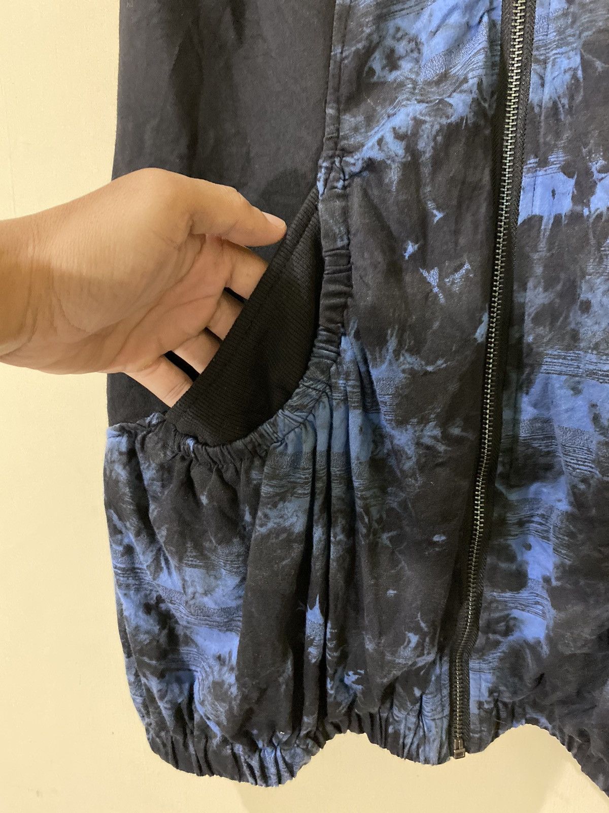 Japanese Brand Japanese GOA Style Blue Dark Gothic Sleeveless Hoodie Size US M / EU 48-50 / 2 - 10 Thumbnail