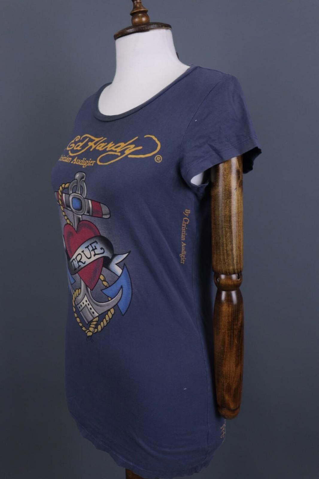 Ed Hardy Ed Hardy by Christian Audigier Blue Tunic Shirt Size M Size M / US 6-8 / IT 42-44 - 6 Thumbnail