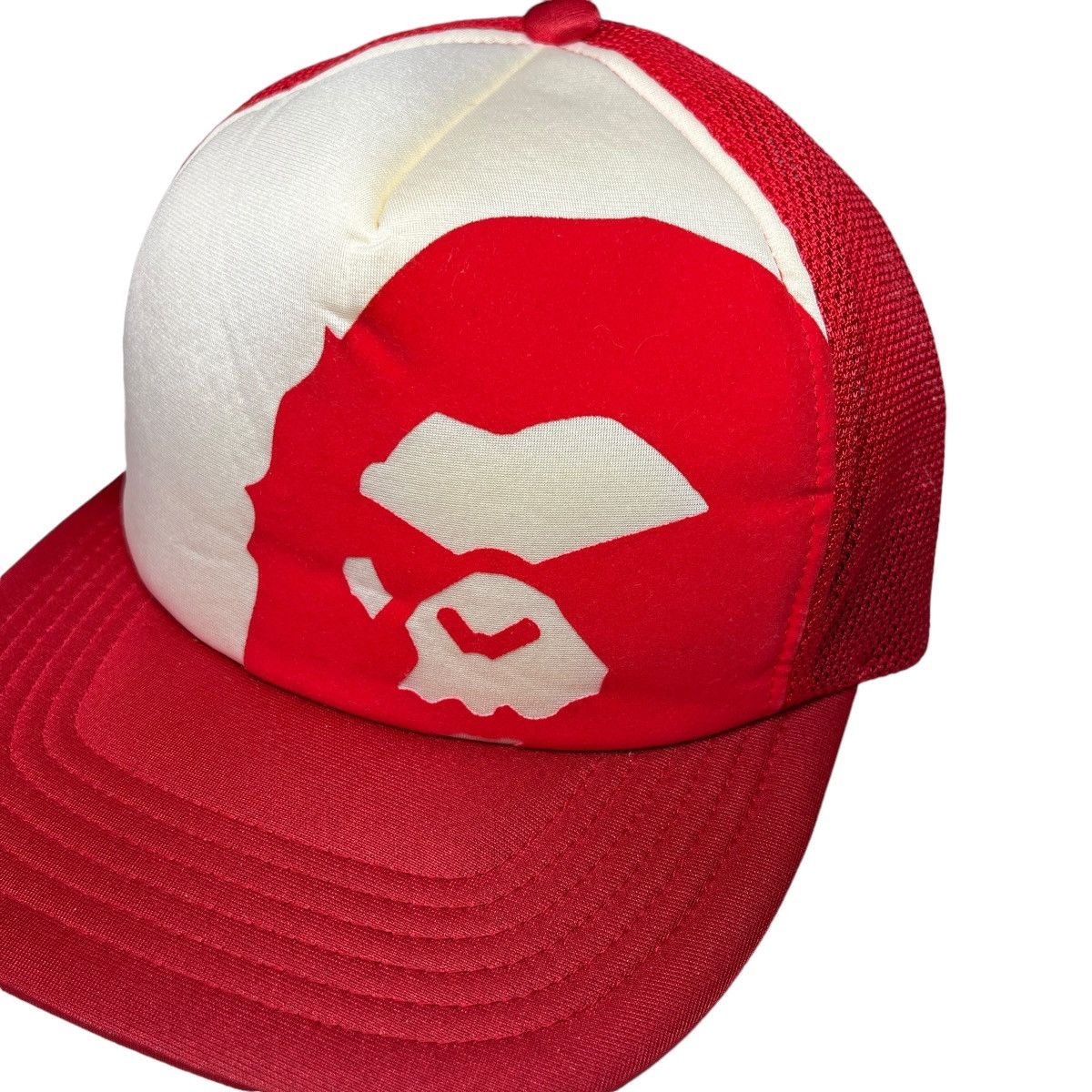 Bape Bape Angry Ape Head Trucker Cap Hat Size ONE SIZE - 2 Thumbnail