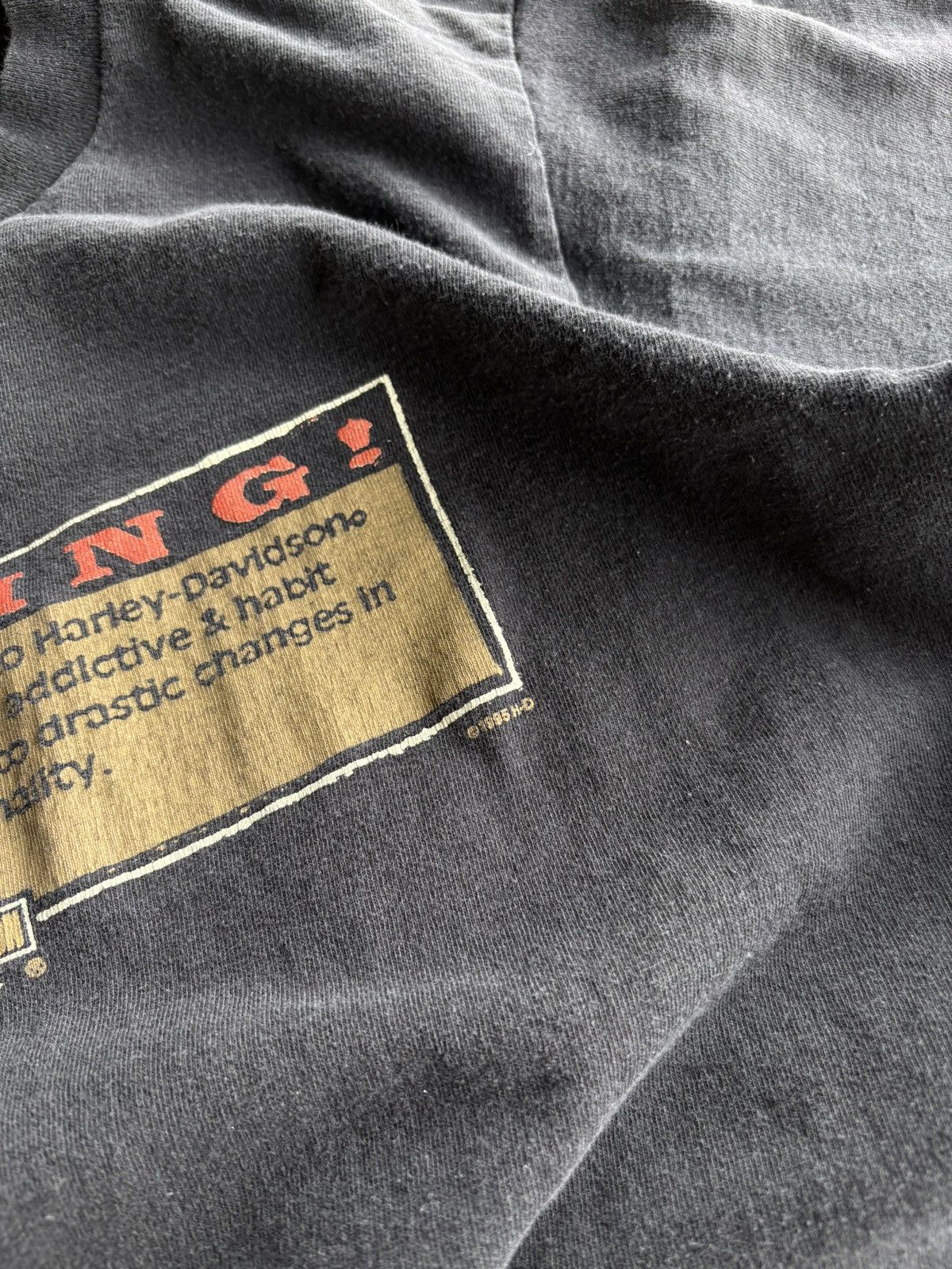Harley Davidson Vintage 1995 Harley Davidson Boxy Las Vegas Faded Tee Size US M / EU 48-50 / 2 - 6 Thumbnail