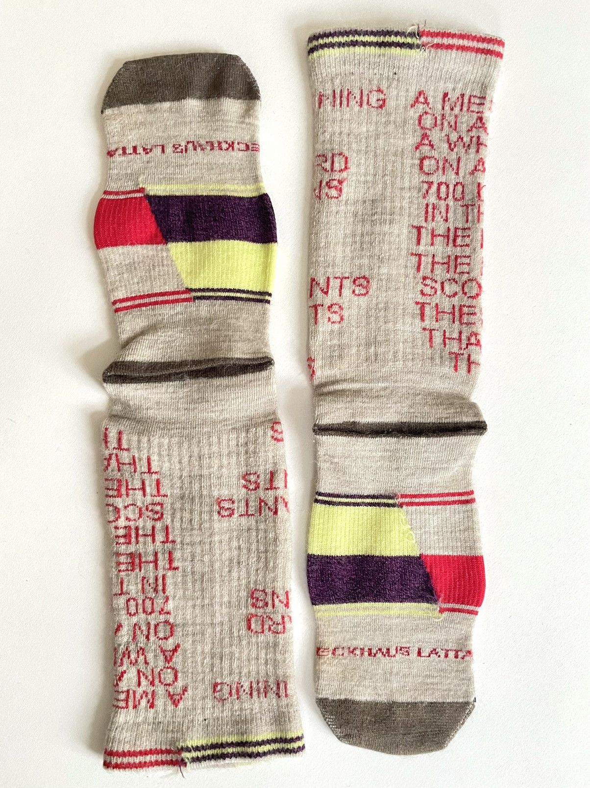 Eckhaus Latta ECKHAUS LATTA Poem Socks Size ONE SIZE - 4 Thumbnail