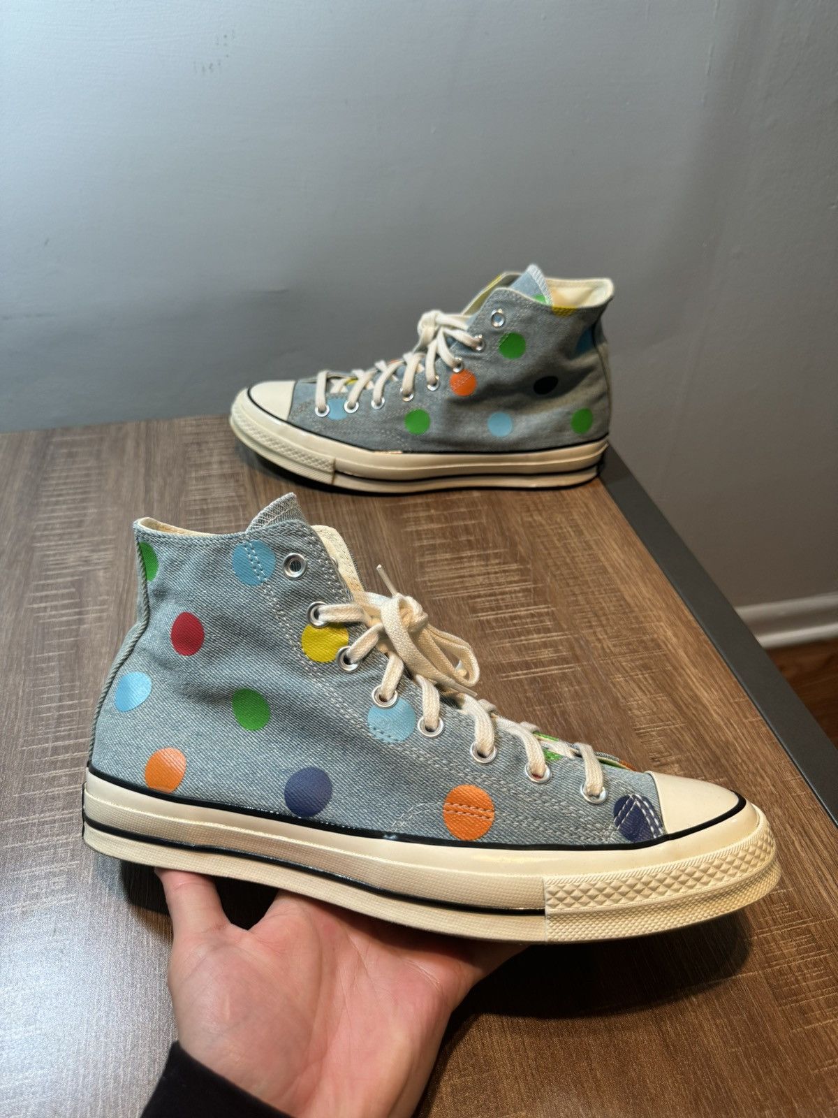 Converse Converse Chuck 70 Golf Wang Denim Polka Dot Men Size 10 Size US 10 / EU 43 - 1 Thumbnail