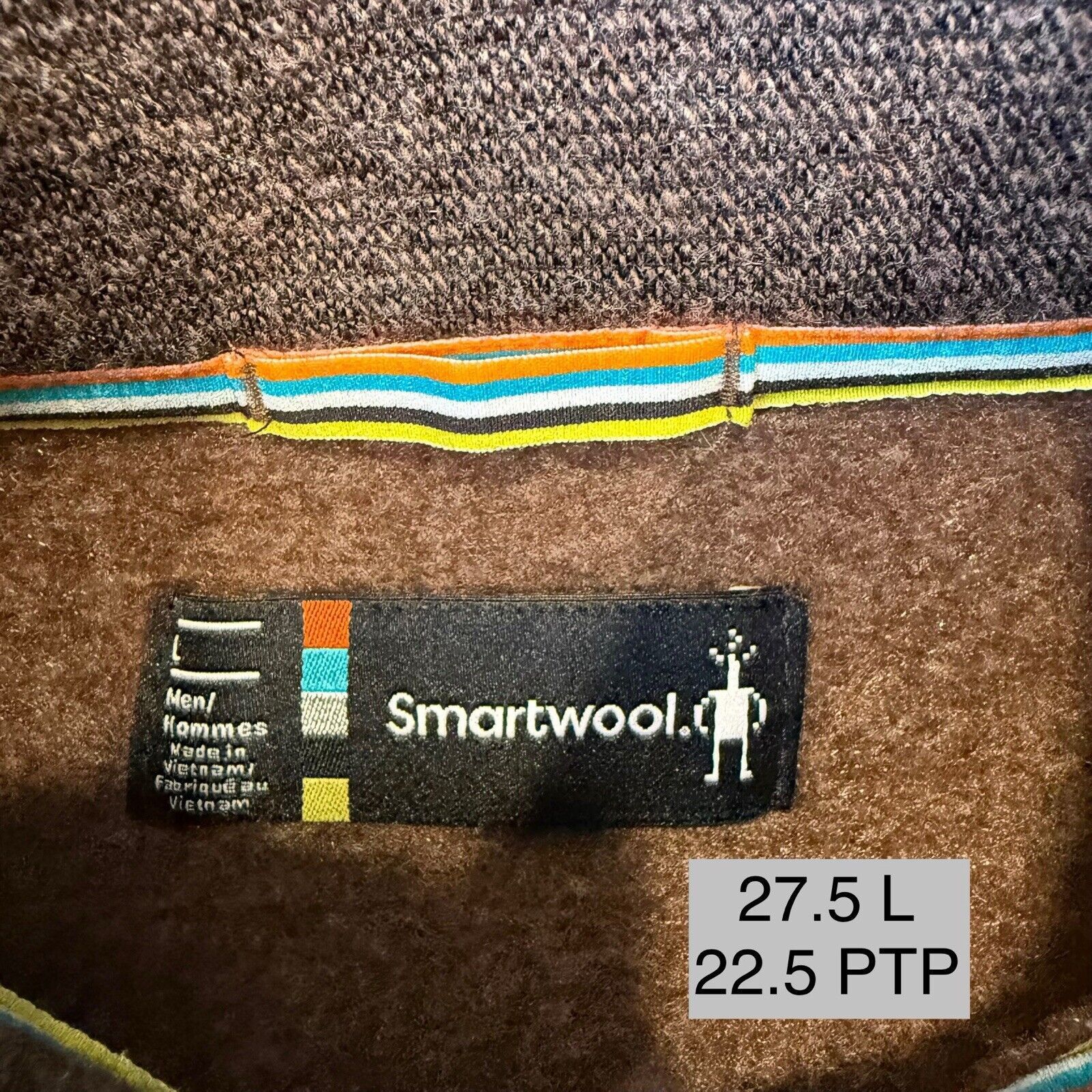 Smartwool Smartwool Hudson Trail Fleece Jacket Large Brown Full Zip Size US L / EU 52-54 / 3 - 9 Thumbnail