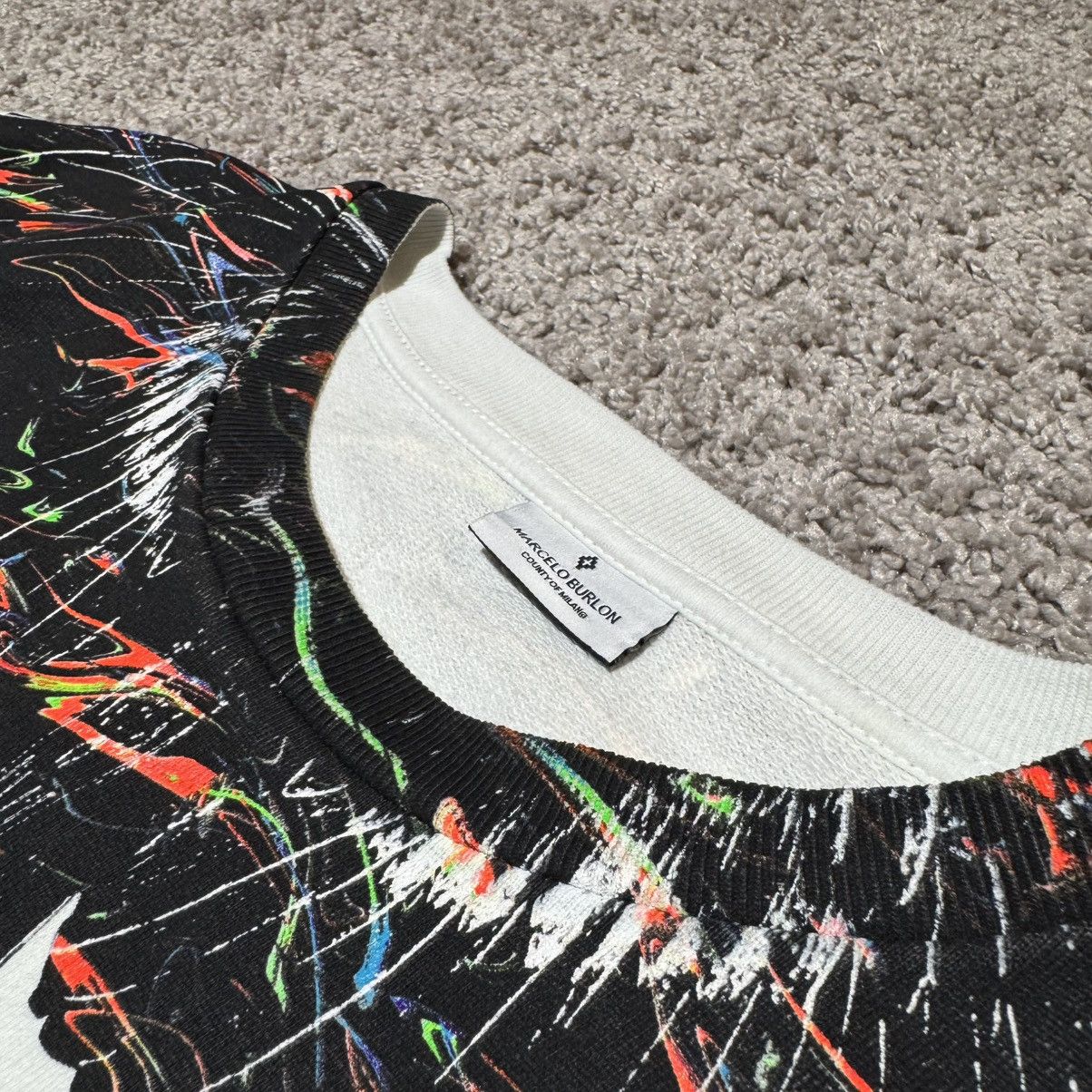 Marcelo Burlon Marcelo Burlon Wings Icon Crewneck Sweatshirt Size US M / EU 48-50 / 2 - 2 Thumbnail