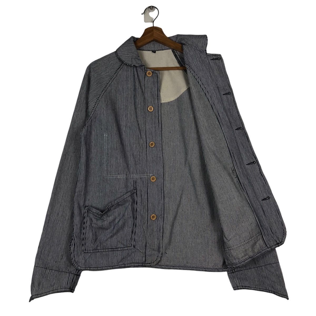 45rpm 🔥Vintage Chore Work Hickory Jacket Japan Made Issey Miyake Size US M / EU 48-50 / 2 - 11 Thumbnail