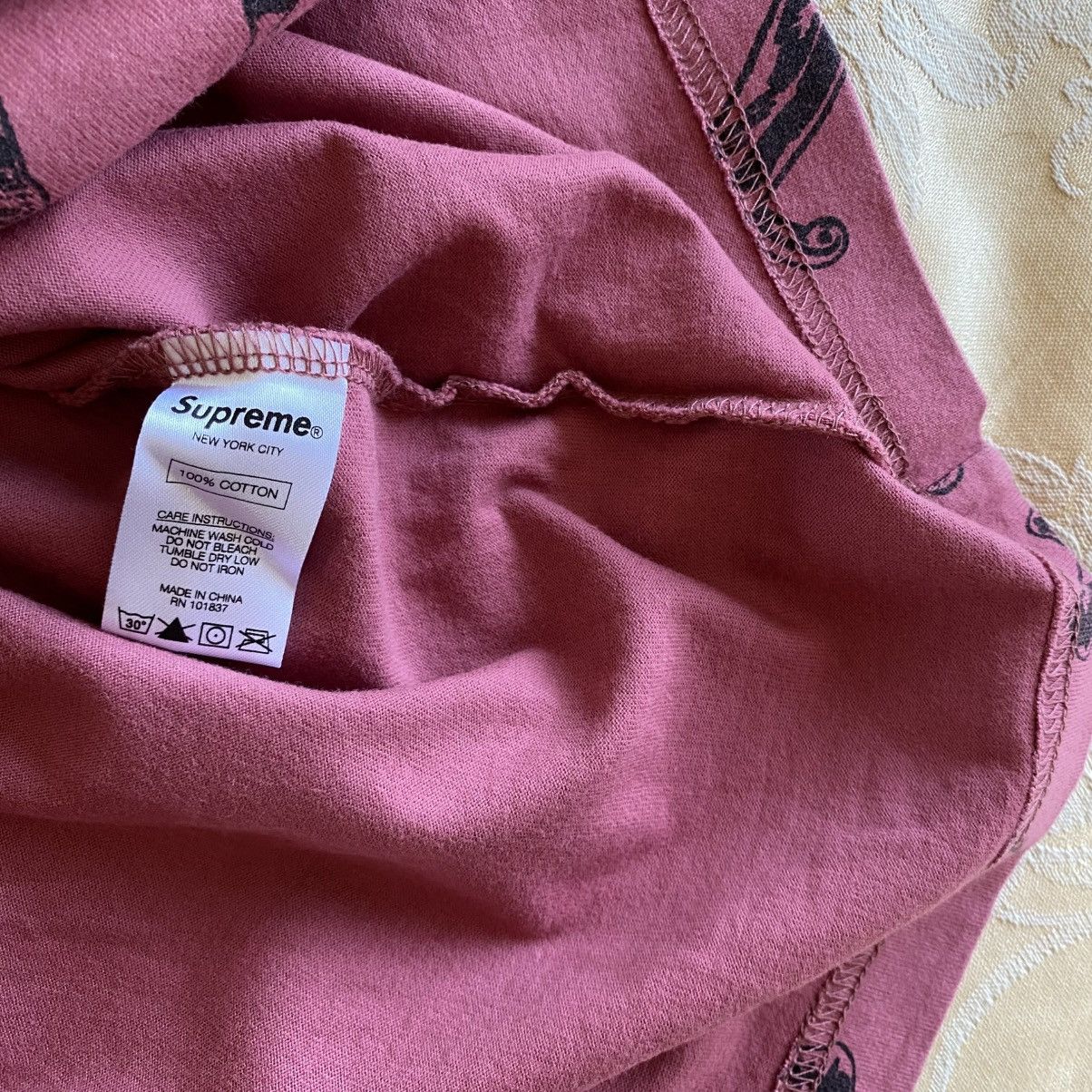 Supreme Supreme Dagger Longsleeve T-Shirt Pink Dark Pink 2017 Size US M / EU 48-50 / 2 - 5 Thumbnail