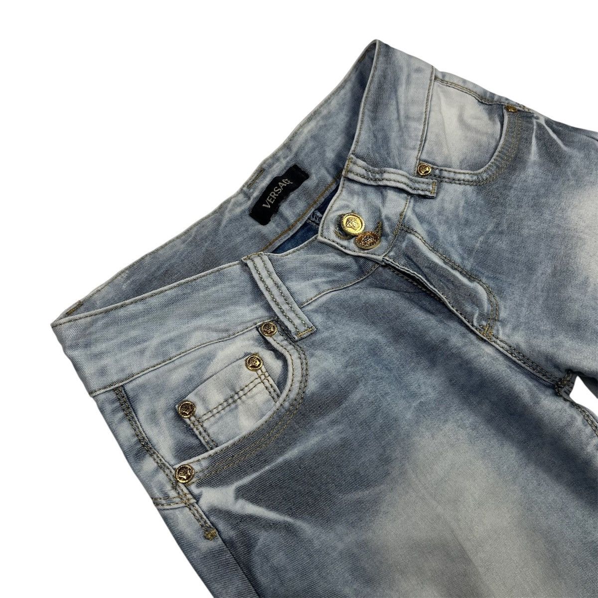 Versace × Vintage Versace Vintage Luxury Jeans Denim Blue Size 27" / US 4 / IT 40 - 5 Thumbnail