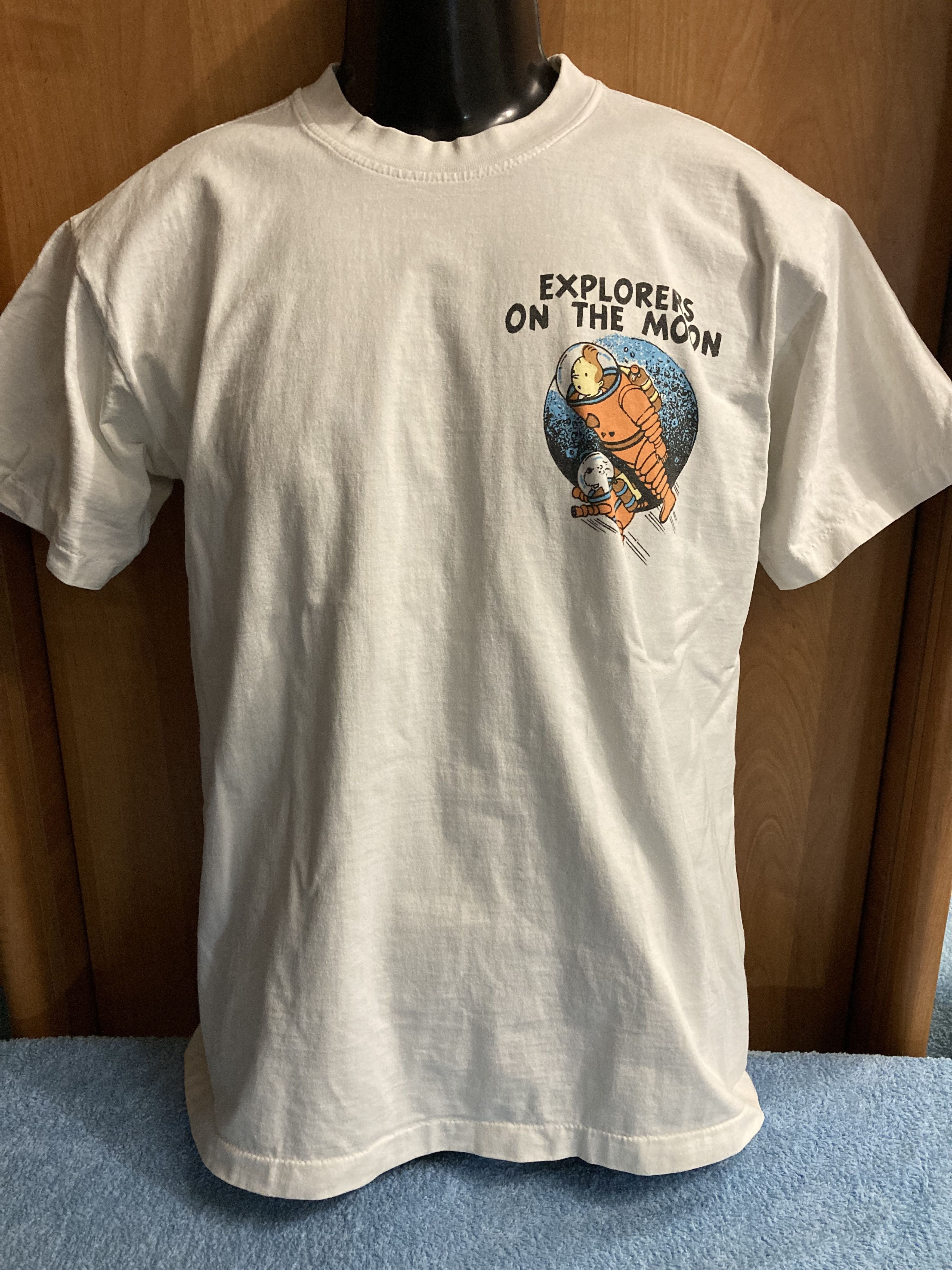 Rare Vintage 90-s Tin Tin explorers Single Stitch T-shirt