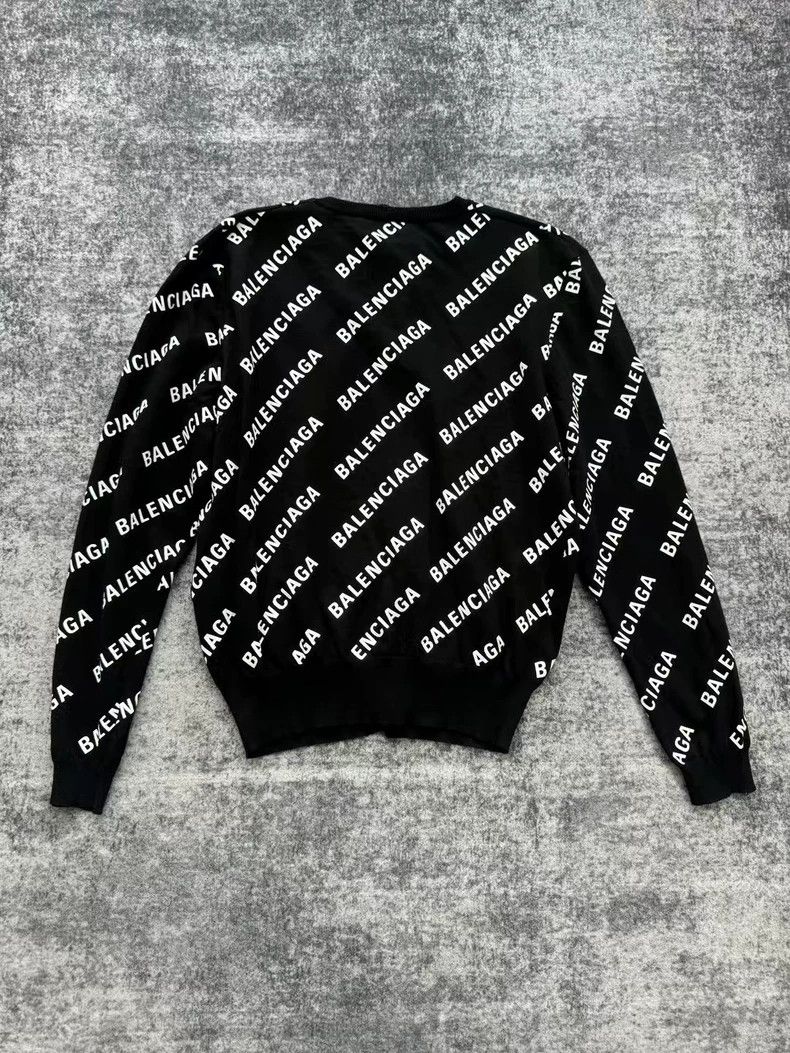 Balenciaga Balenciaga Women's black and white barrage knit cardigan Size XS / US 0-2 / IT 36-38 - 2 Thumbnail