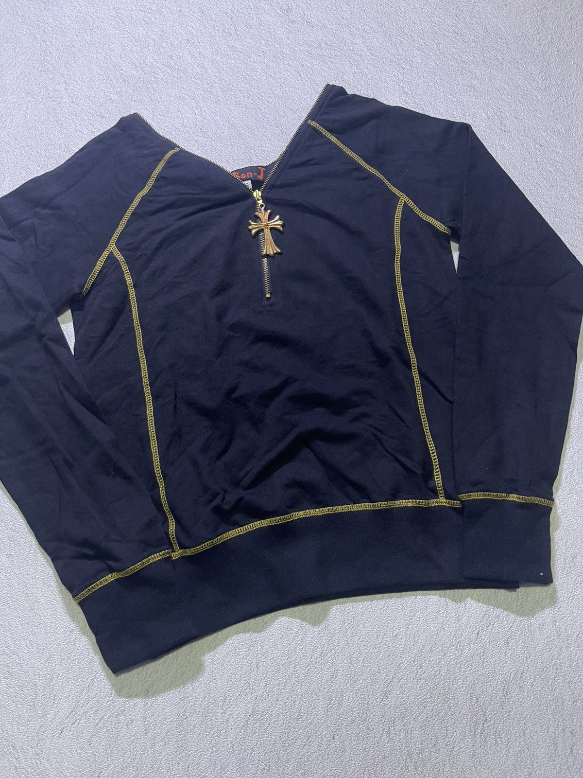 Japanese Brand Y2K BBON-J long sleeve tshirt women's full Zipper style Size S / US 4 / IT 40 - 2 Thumbnail