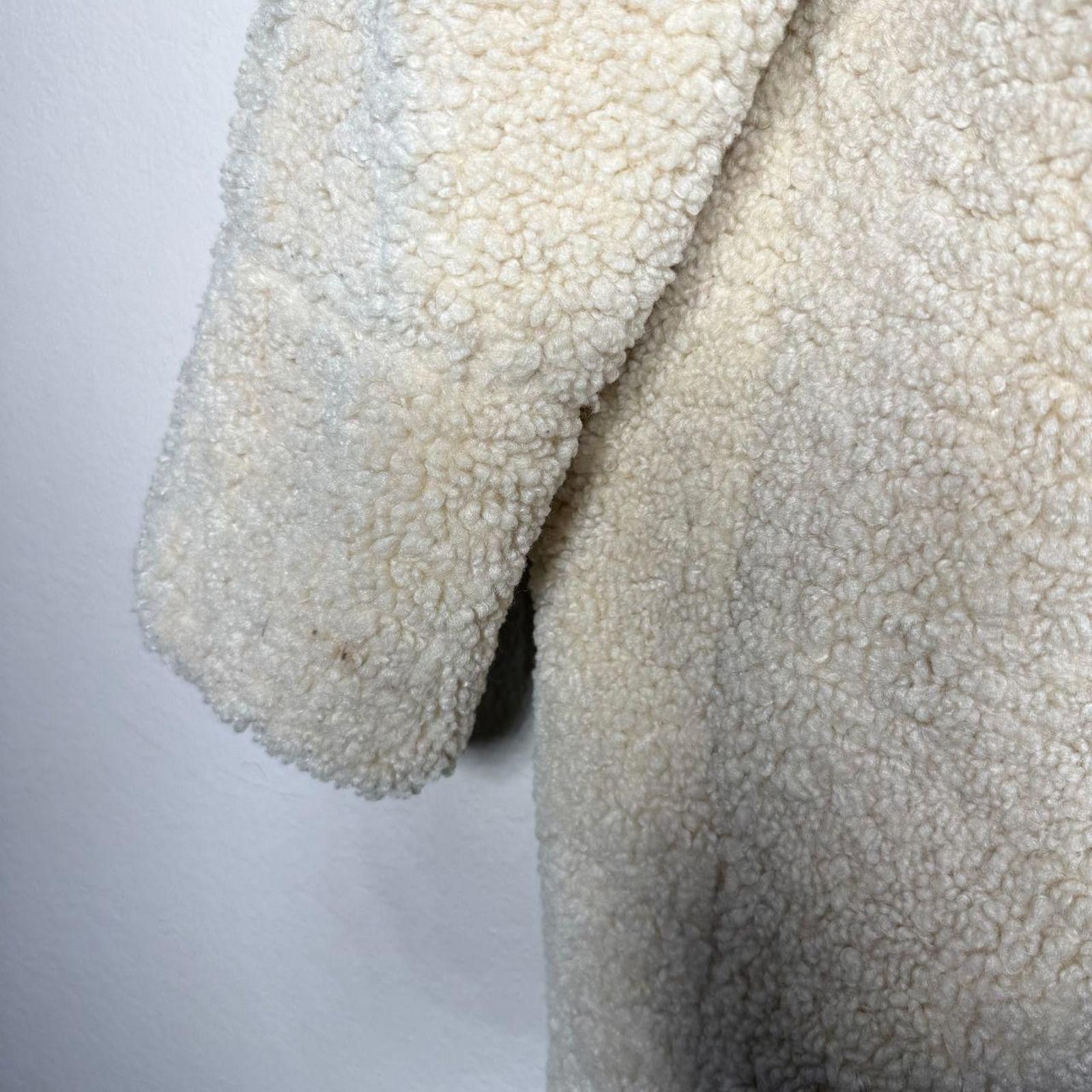 Banana Republic Banana Republic Coat Women's S Cream Sherpa Size S / US 4 / IT 40 - 4 Thumbnail