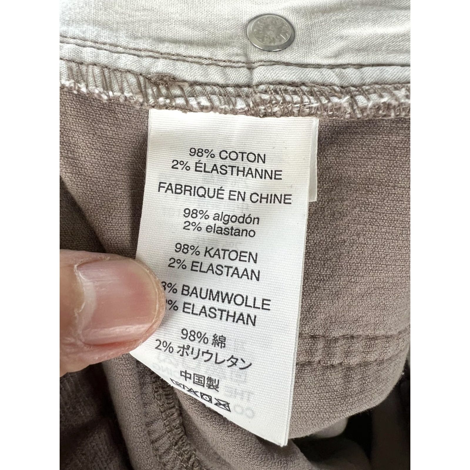 Vuori Vuori Pants Mens 38x30 Brown Corduroy Stretch Chino Straight Leg Regular Casual Pockets Zip Front Flat Front 5-Pocket Mens Size US 38 / EU 54 - 4 Thumbnail