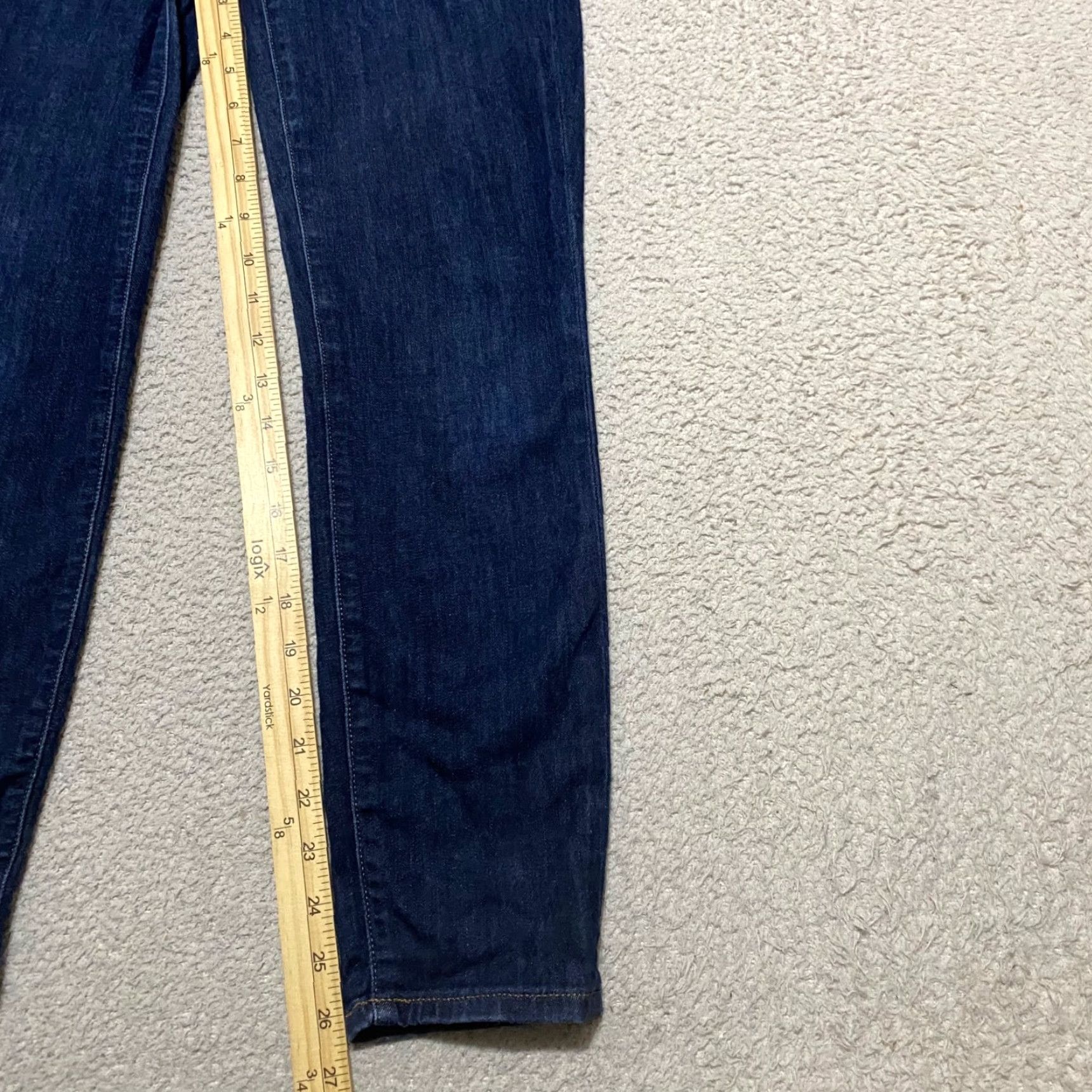 J.Crew J. Crew Jeans Womens sz 27 Blue Denim Dark Wash Mid Rise Skinny Size 27" / US 4 / IT 40 - 6 Thumbnail