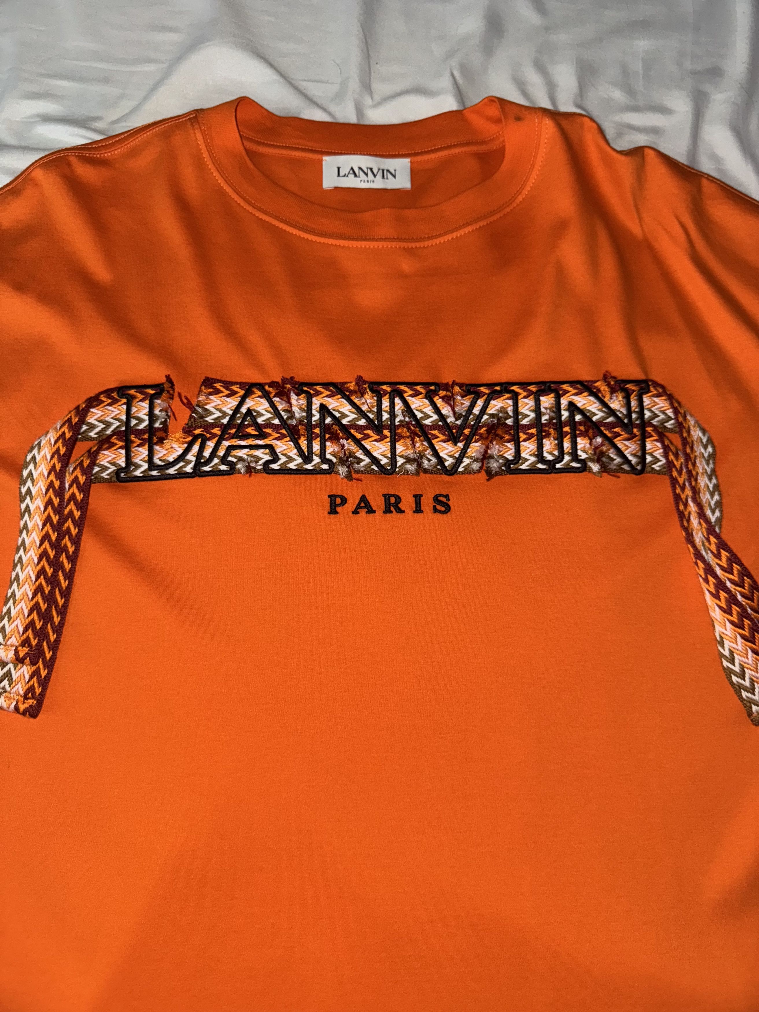 Lanvin Lanvin logo embroidered crewneck t-shirt Size US M / EU 48-50 / 2 - 2 Thumbnail